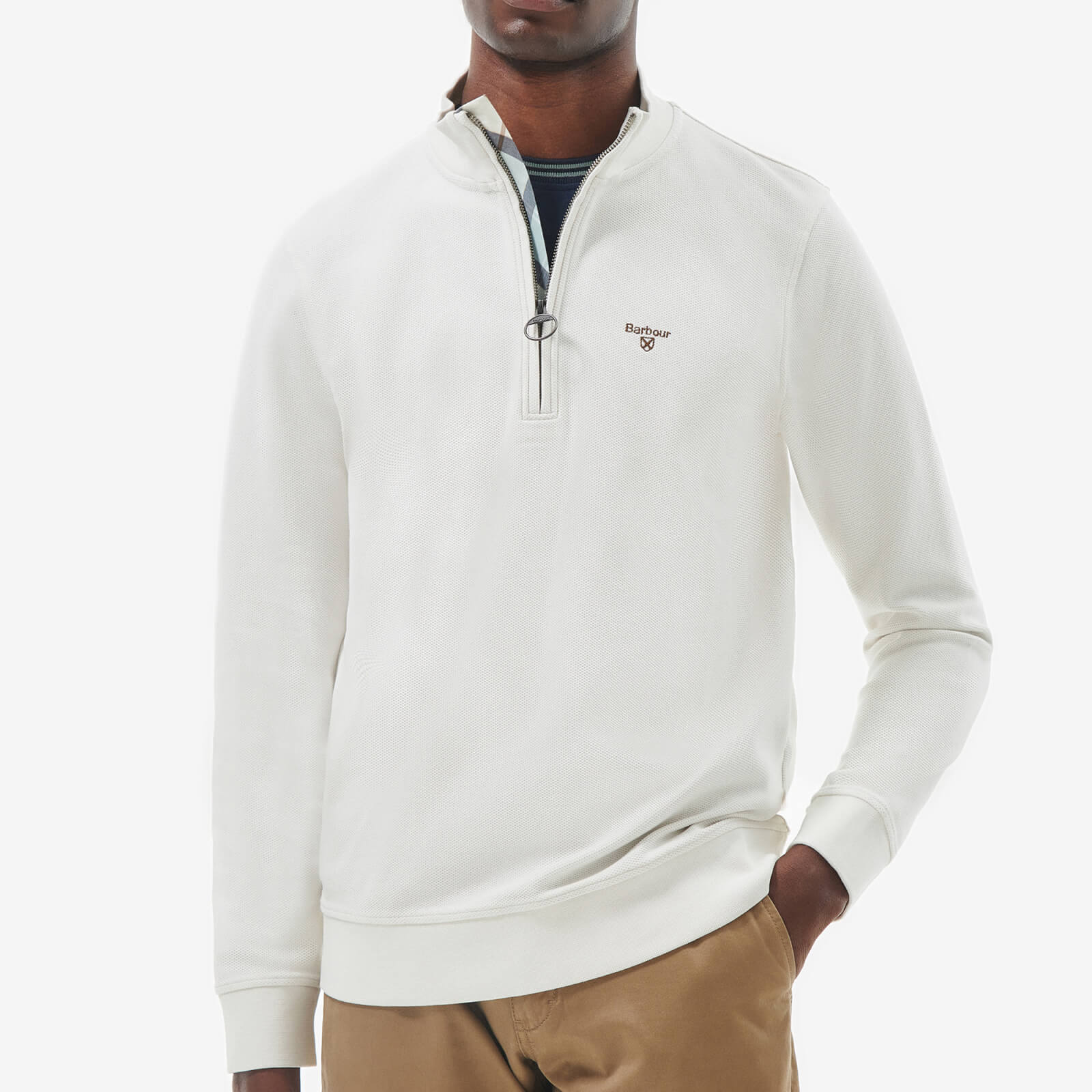 Barbour Heritage Birkrigg Cotton-Blend Pique Jumper