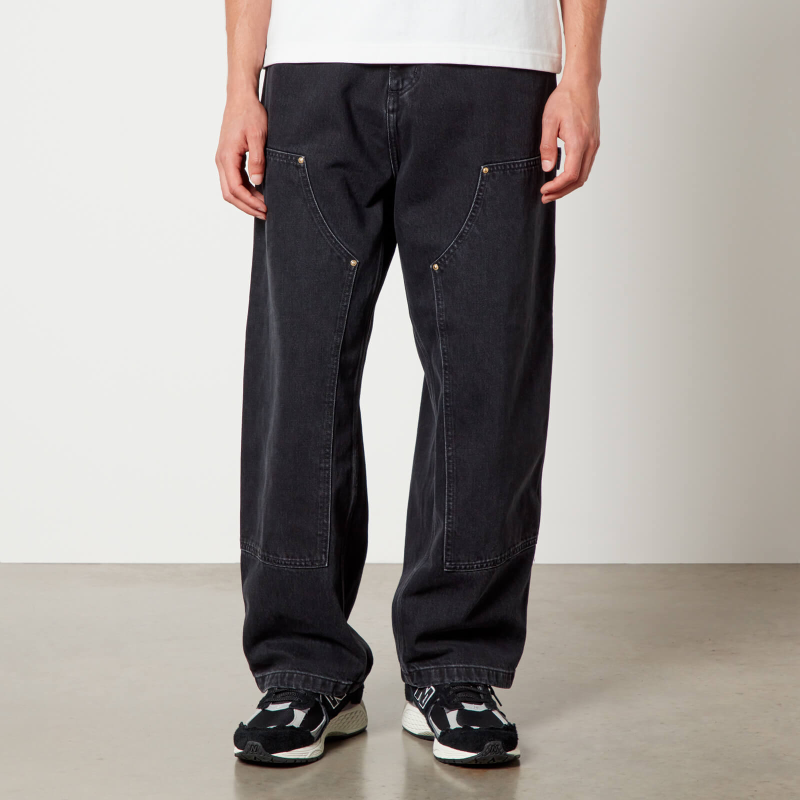 Women's Pierce Pant Straight in Black stone washed
