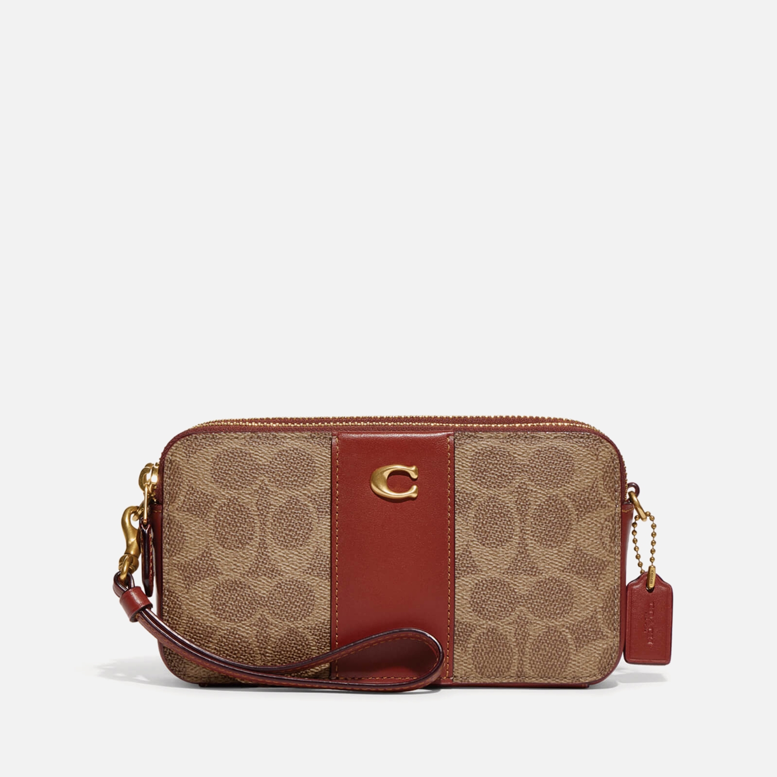 Coach Colorblock Coated Canvas and Leather Signature Kira Cross Body Bag