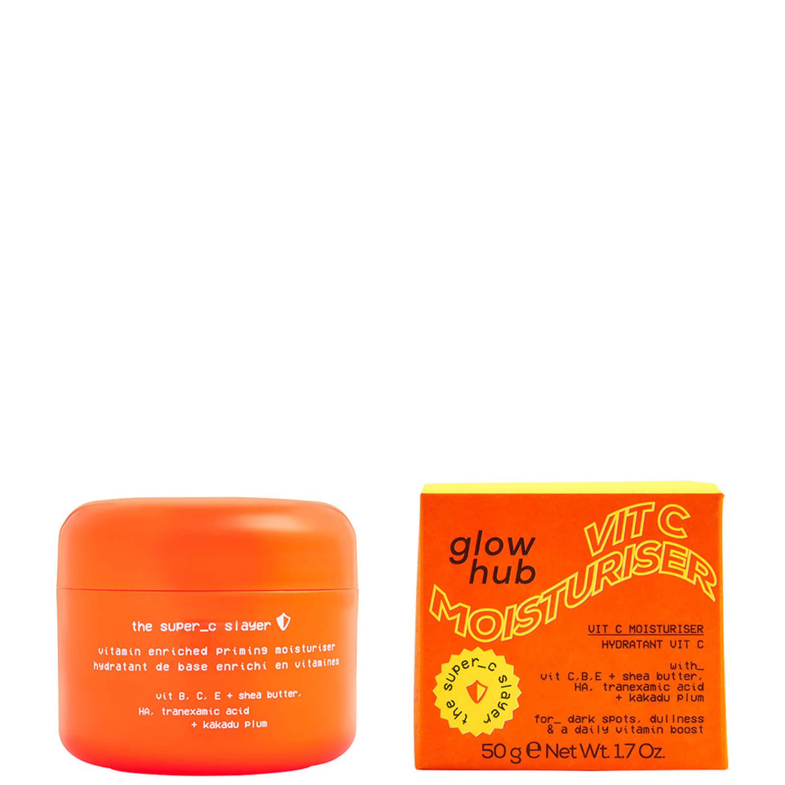 Glow Hub Vitamin C Moisturiser 50g In Neutral