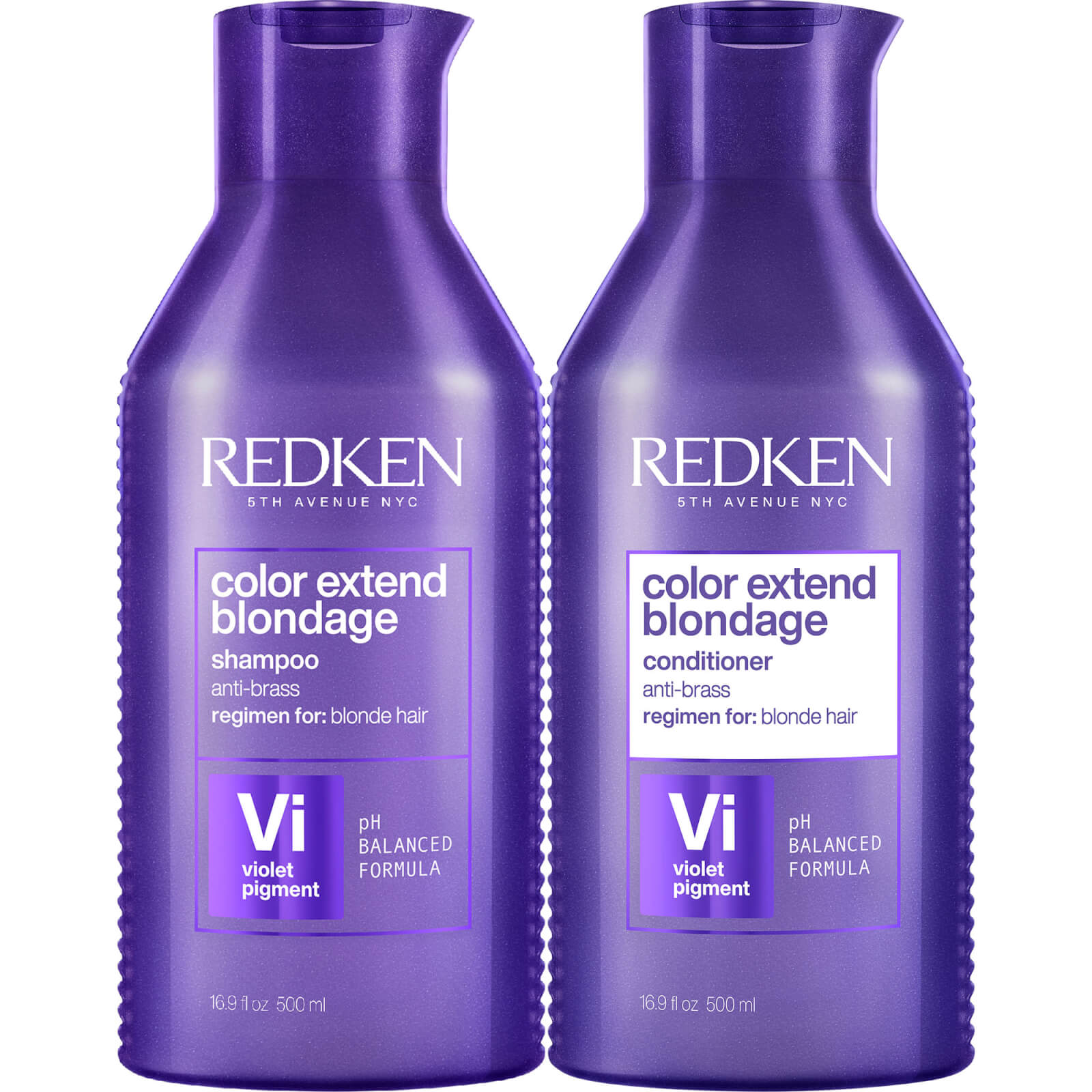 Redken Color Extend Blondage Shampoo And Conditioner Routine For Eliminating Brassiness In Blonde Hair 500m