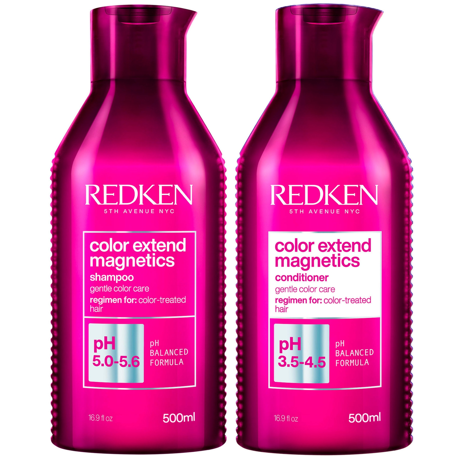Image of Redken Color Extend Magnetics Shampoo and Conditioner Routine For Coloured Hair 500ml