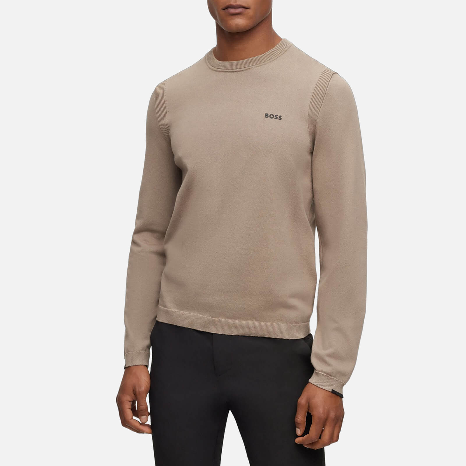 BOSS Green Ever-X Cotton-Blend Jersey Sweatshirt – L BOSS Green Ever-X Cotton-Blend Jersey Sweatshirt – L