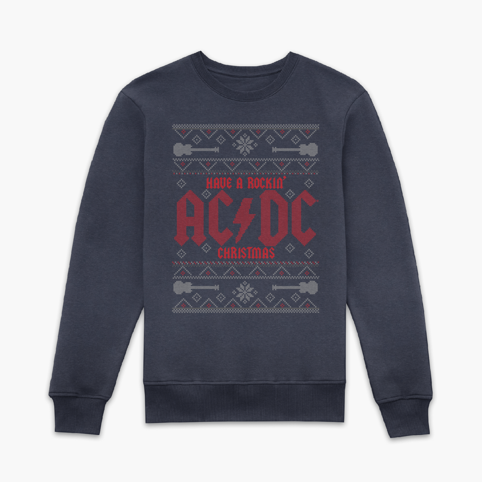 

AC/DC Have A Rockin' Christmas Sweatshirt - Navy - L