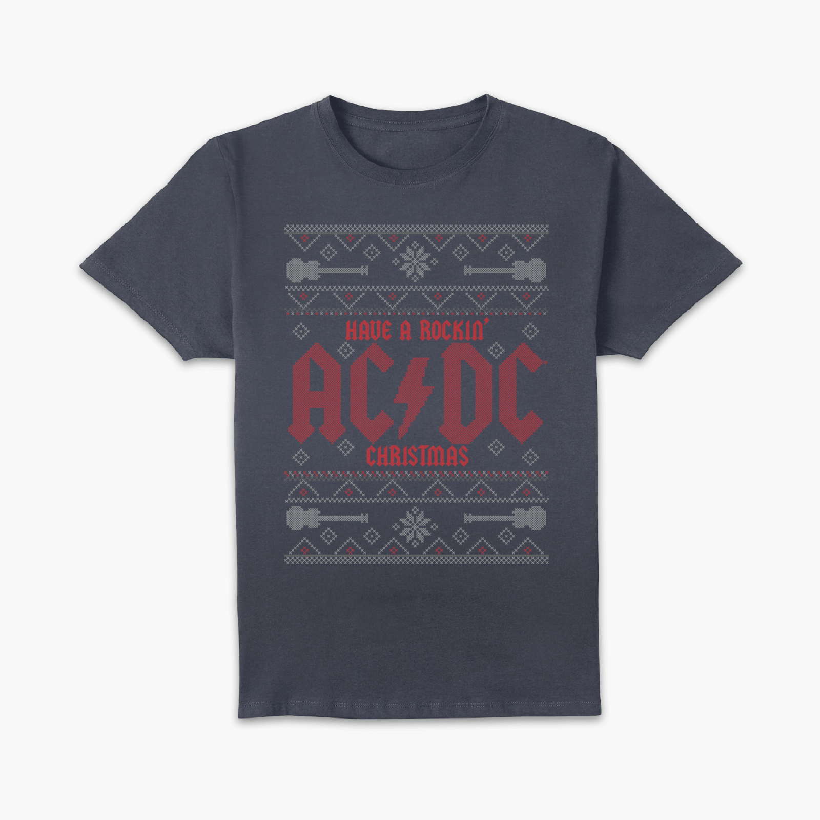 

AC/DC Have A Rockin' Christmas Men's T-Shirt - Navy - M