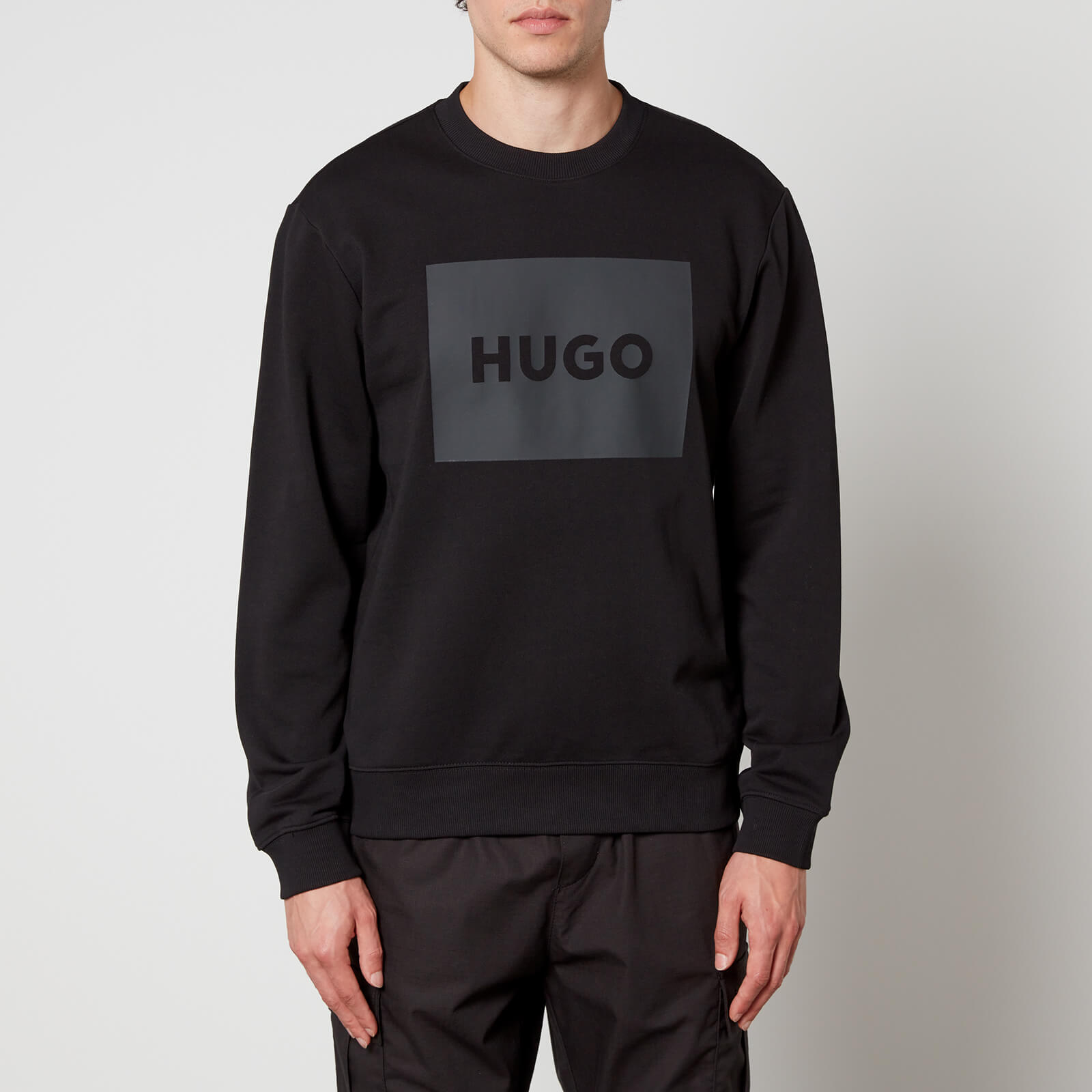 HUGO Duragol222 Logo-Print Cotton-Jersey Sweatshirt