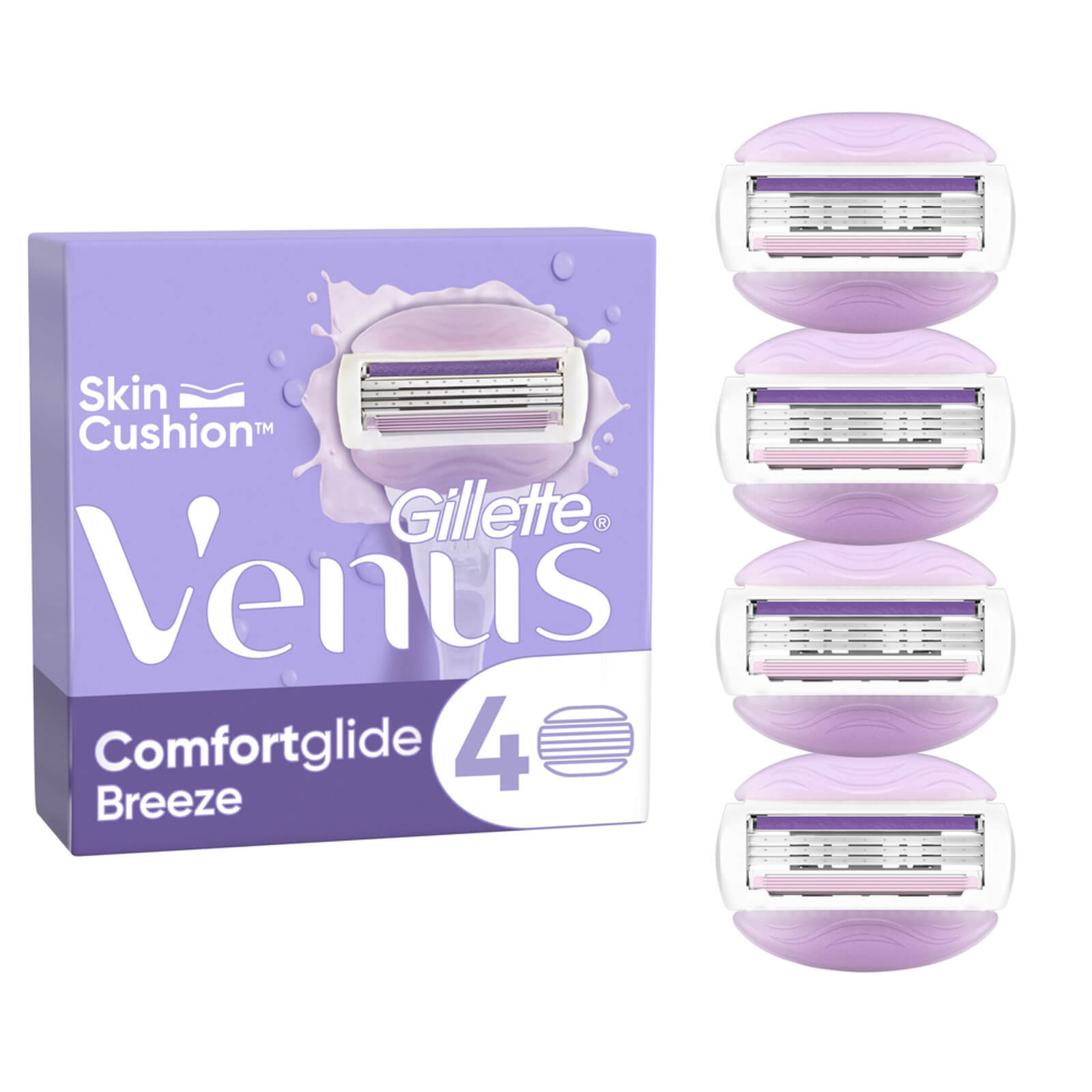 Venus ComfortGlide Breeze Blades - 4 Pack