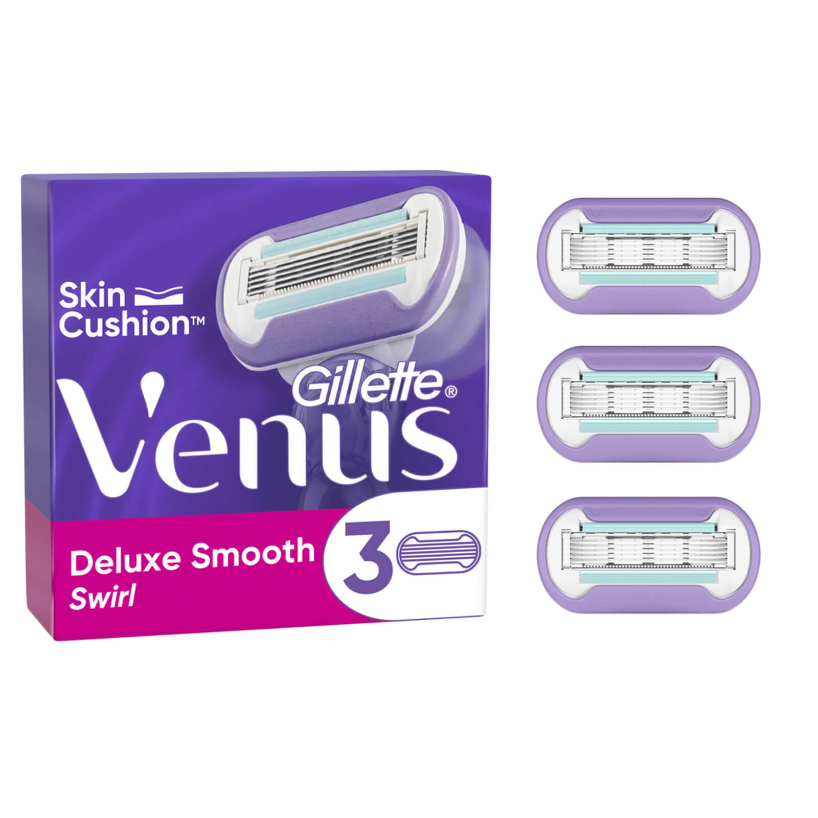 Venus Deluxe Smooth Swirl Blades - 3 Pack