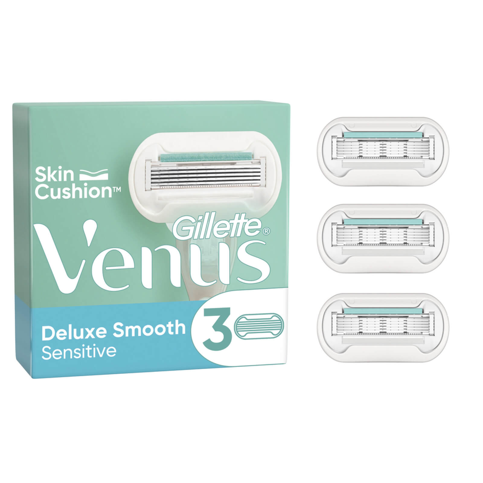 Venus Deluxe Smooth Sensitive Blades - 3 Pack