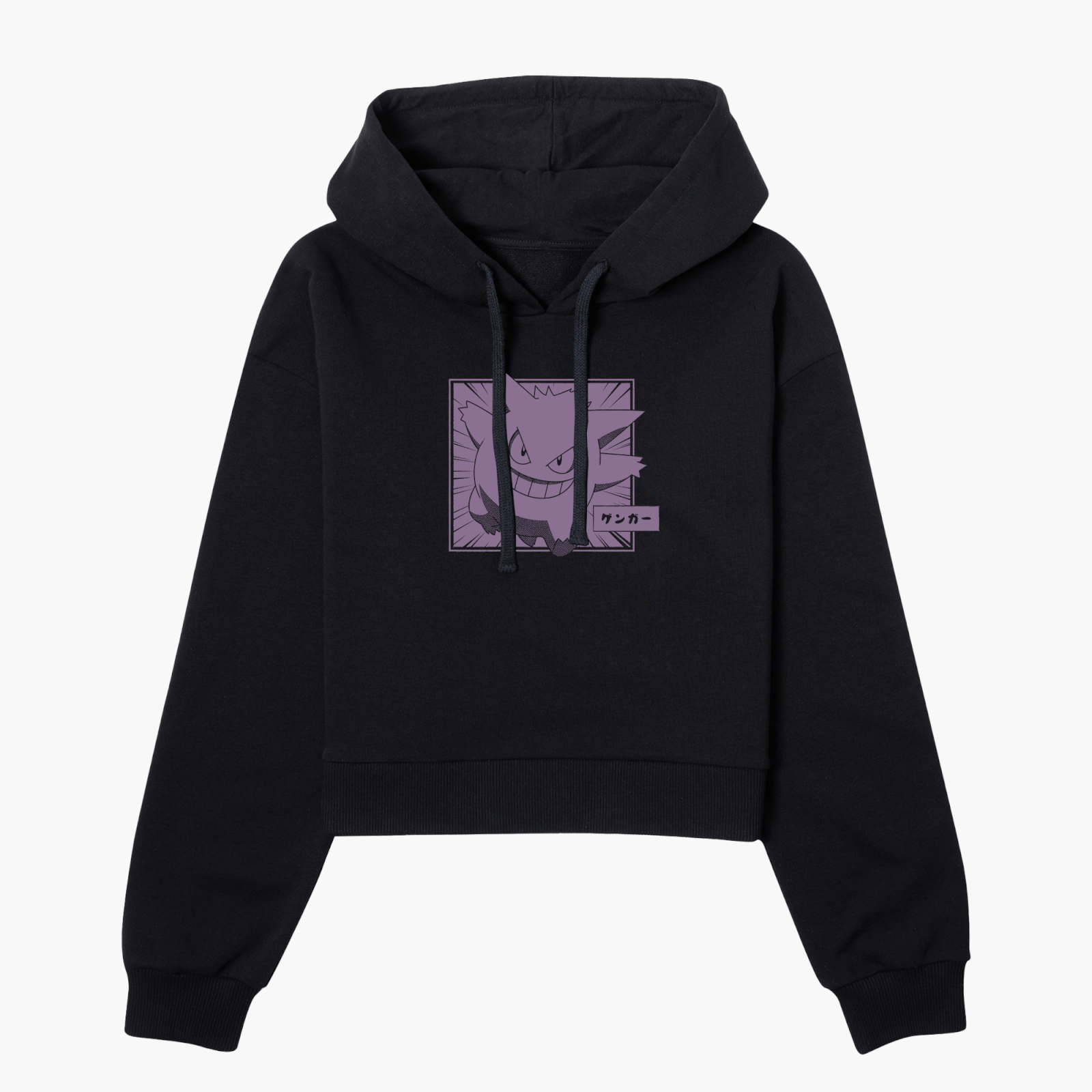 

Pokémon Gengar Women's Cropped Hoodie - Black - XS