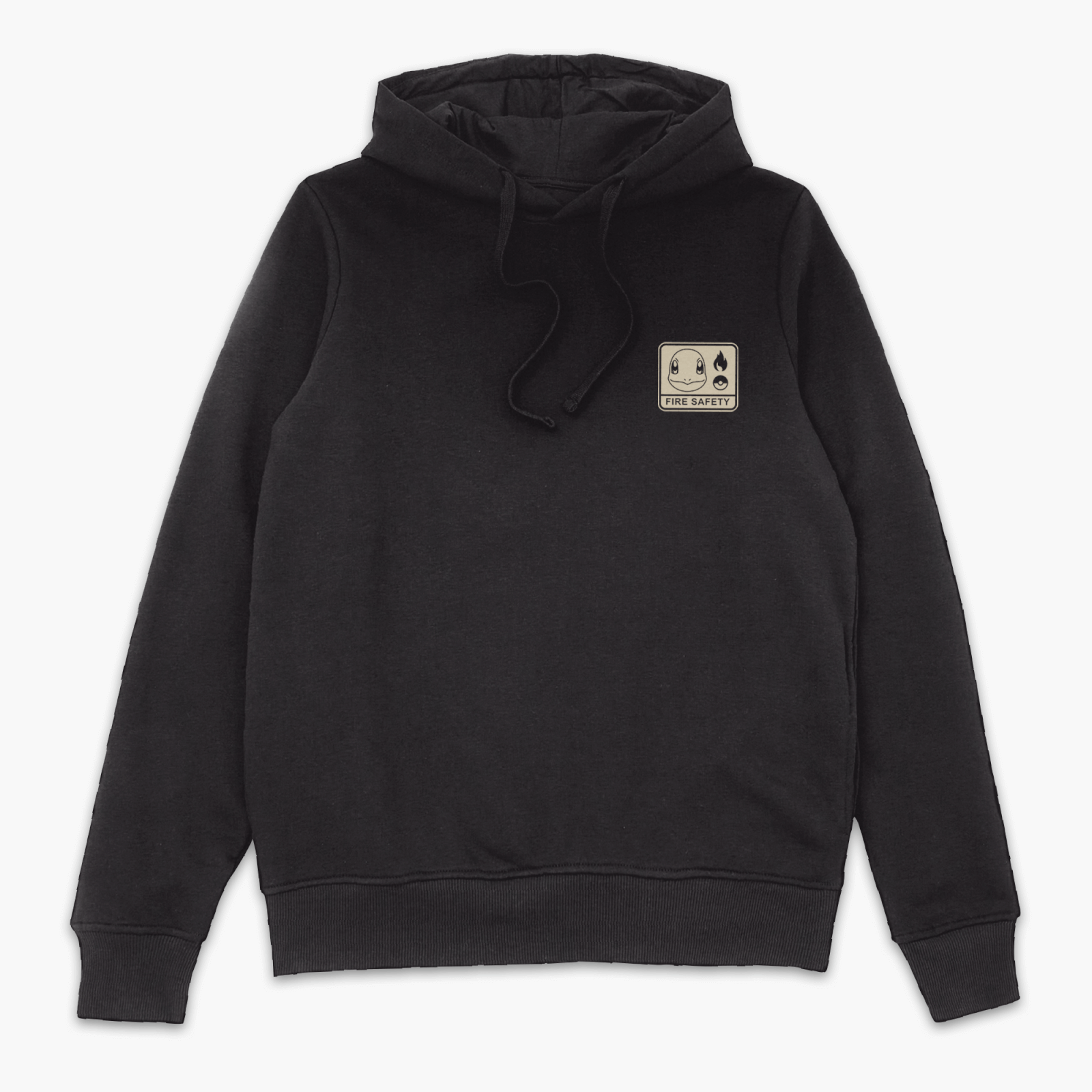 Pokémon Charmander Fire Safety Hoodie - Black - XXL