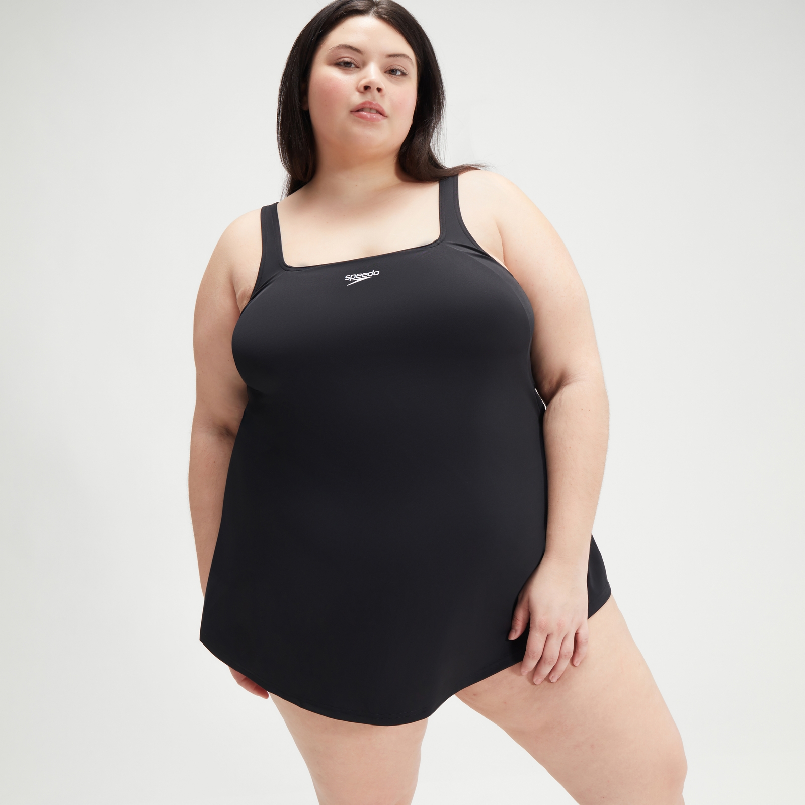 Women's Plus Size Swim Dress Black
