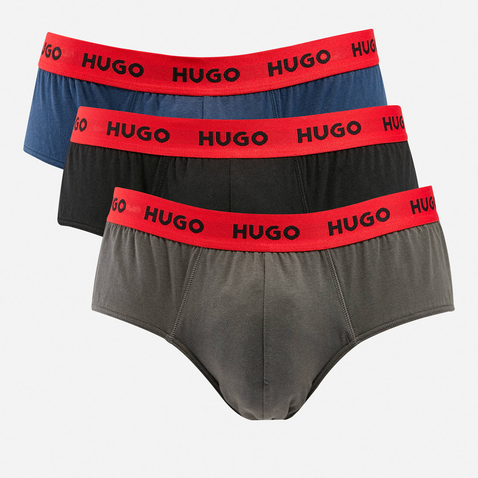 HUGO Bodywear Three-Pack Cotton-Blend Briefs