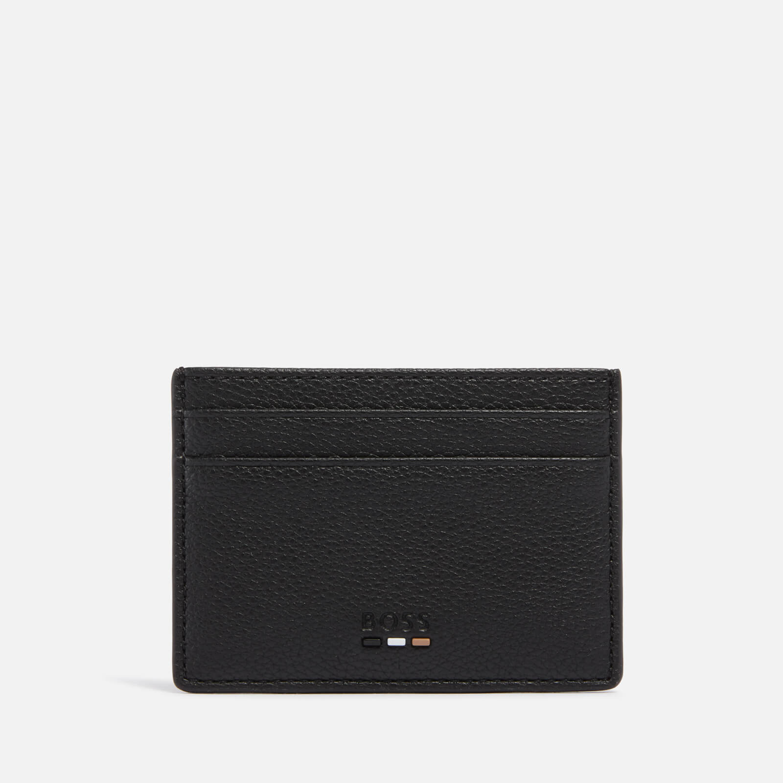Image of BOSS Black Ray Faux Pebble Effect Leather Card Holder