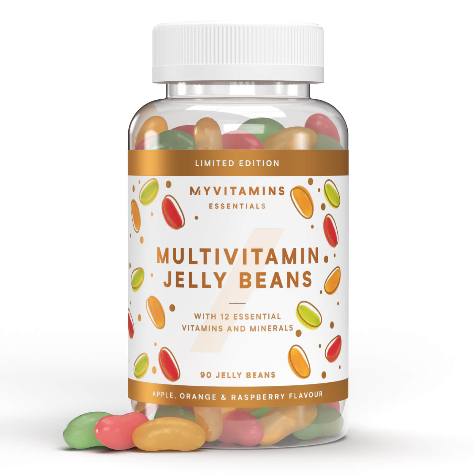 Multivitamin Jelly Beans (Limited Edition) - 30servings - Apple, Orange & Raspberry
