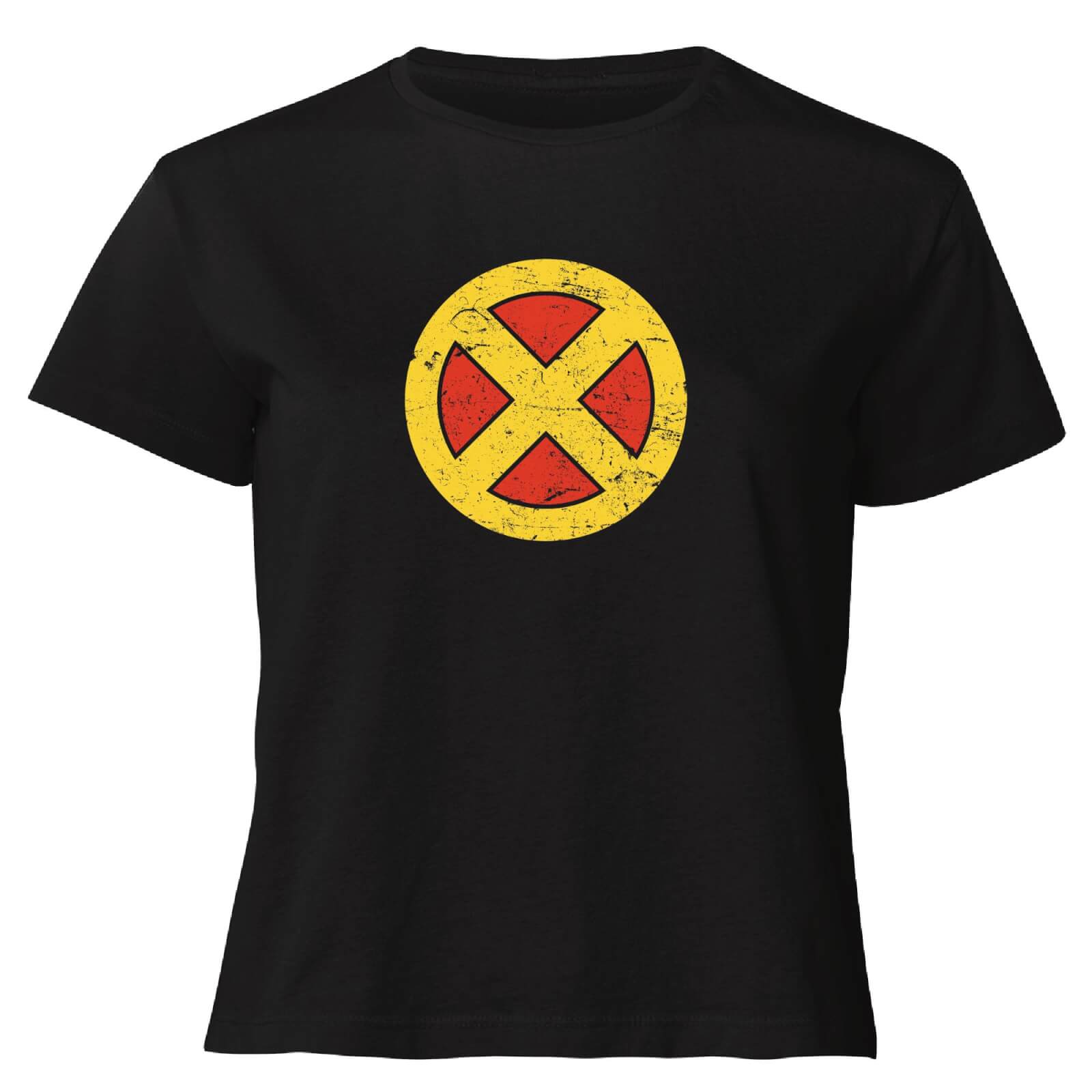 

X-Men Emblem Drk Women's Cropped T-Shirt - Black - M