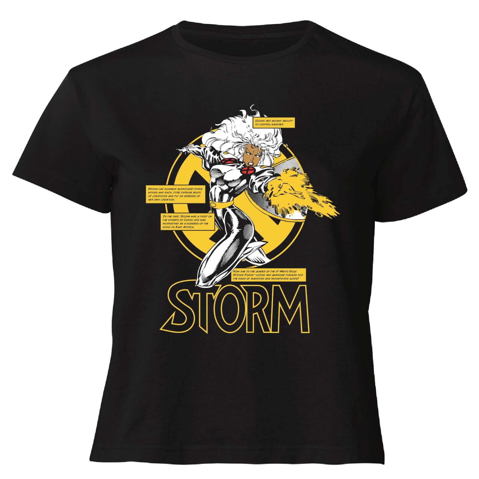 X-Men Storm Bio Women's Cropped T-Shirt - Black - XXL