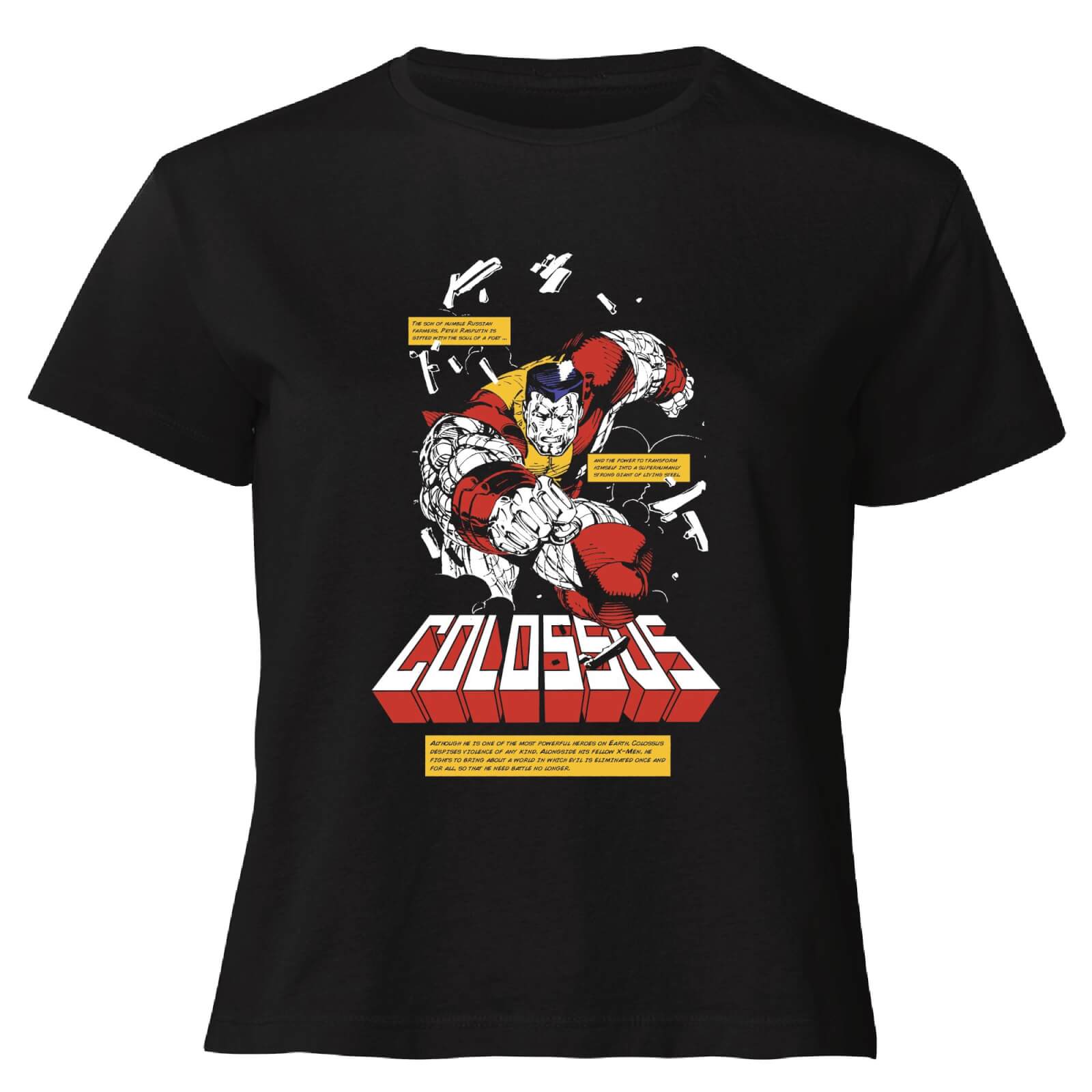 

X-Men Colossus Bio Women's Cropped T-Shirt - Black - XL