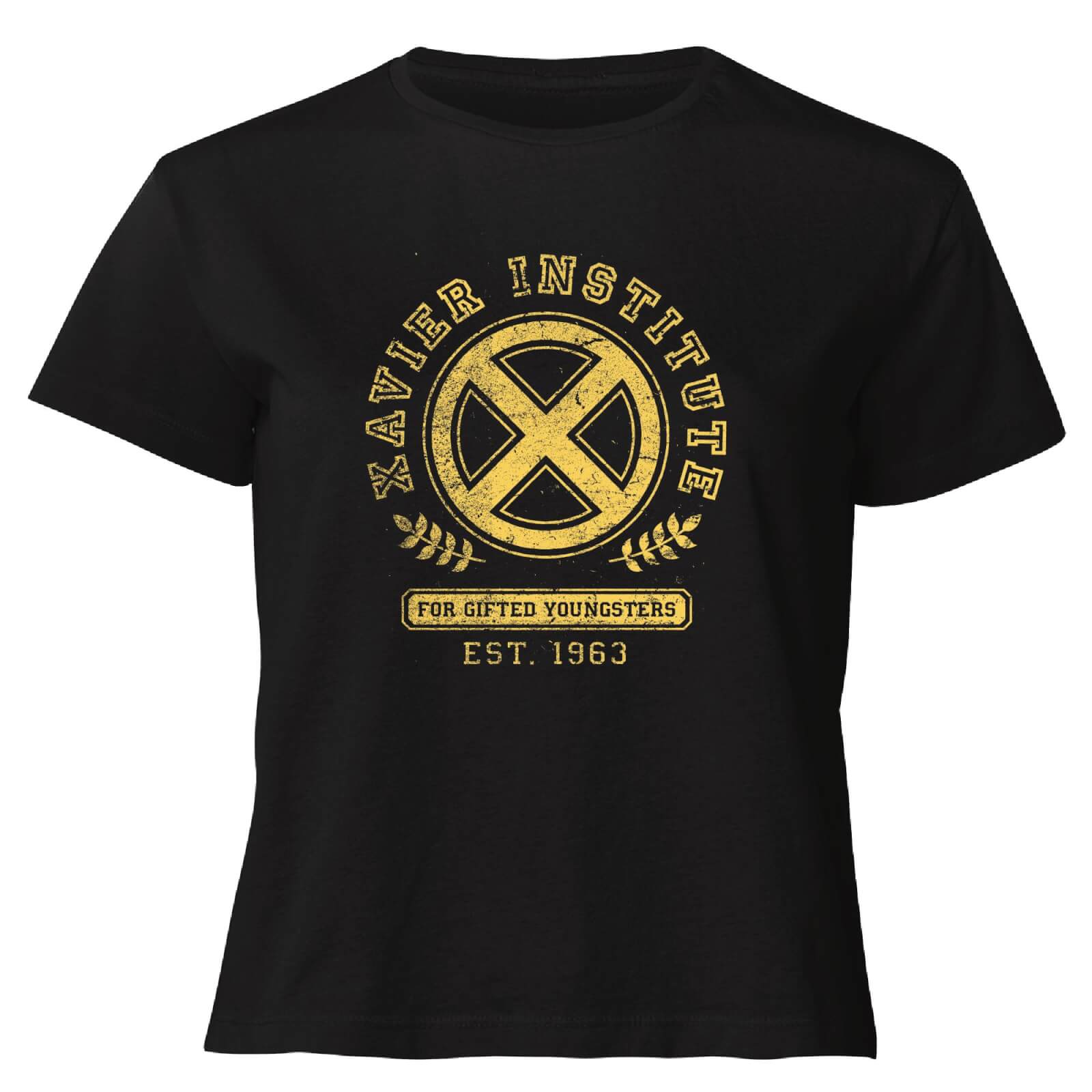 

X-Men Xavier Institute For Gifted Youngsters Drk Women's Cropped T-Shirt - Black - L