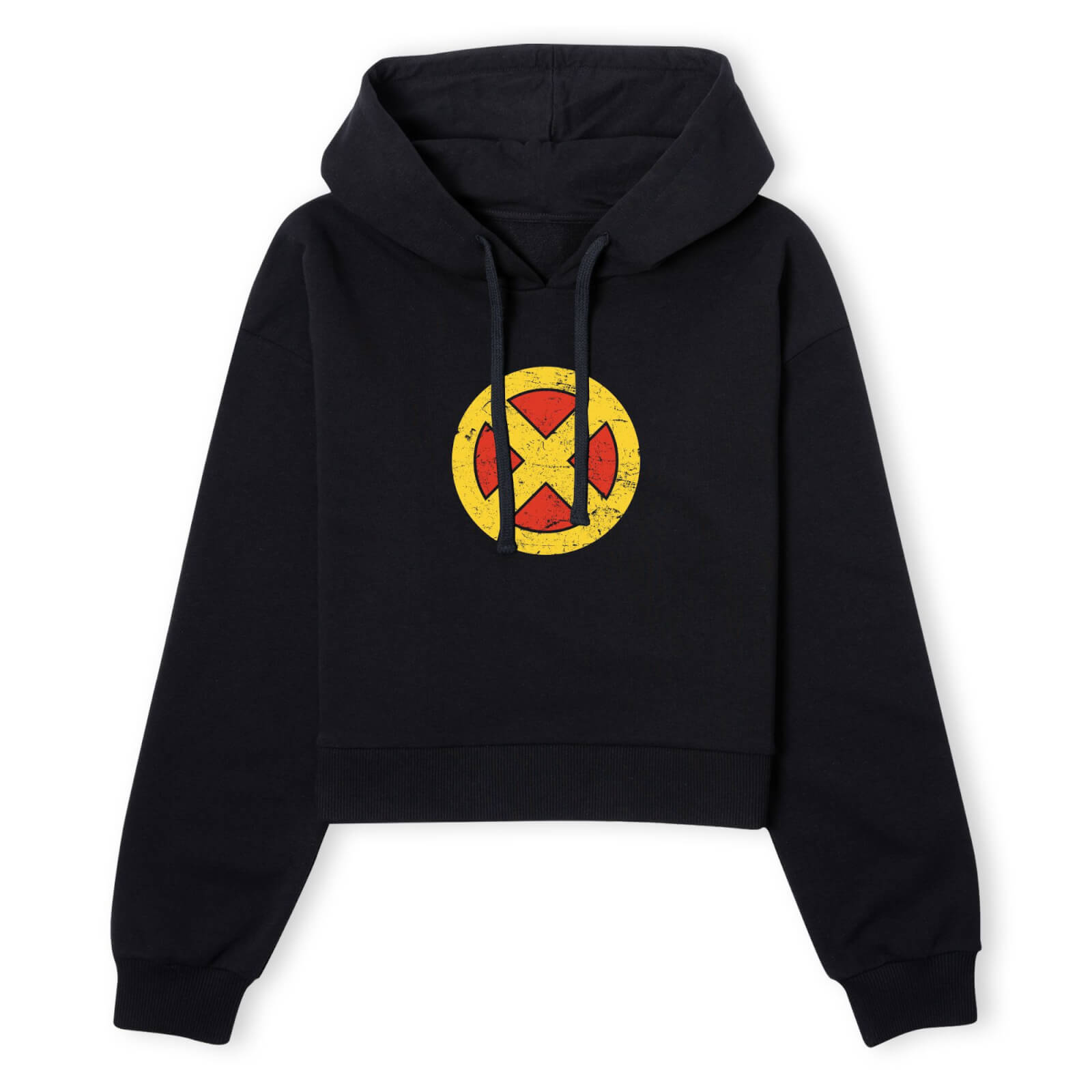 

X-Men Emblem Drk Women's Cropped Hoodie - Black - XS