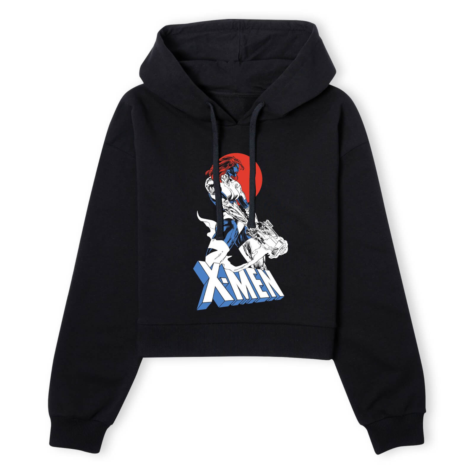 

X-Men Mystique Women's Cropped Hoodie - Black - XL