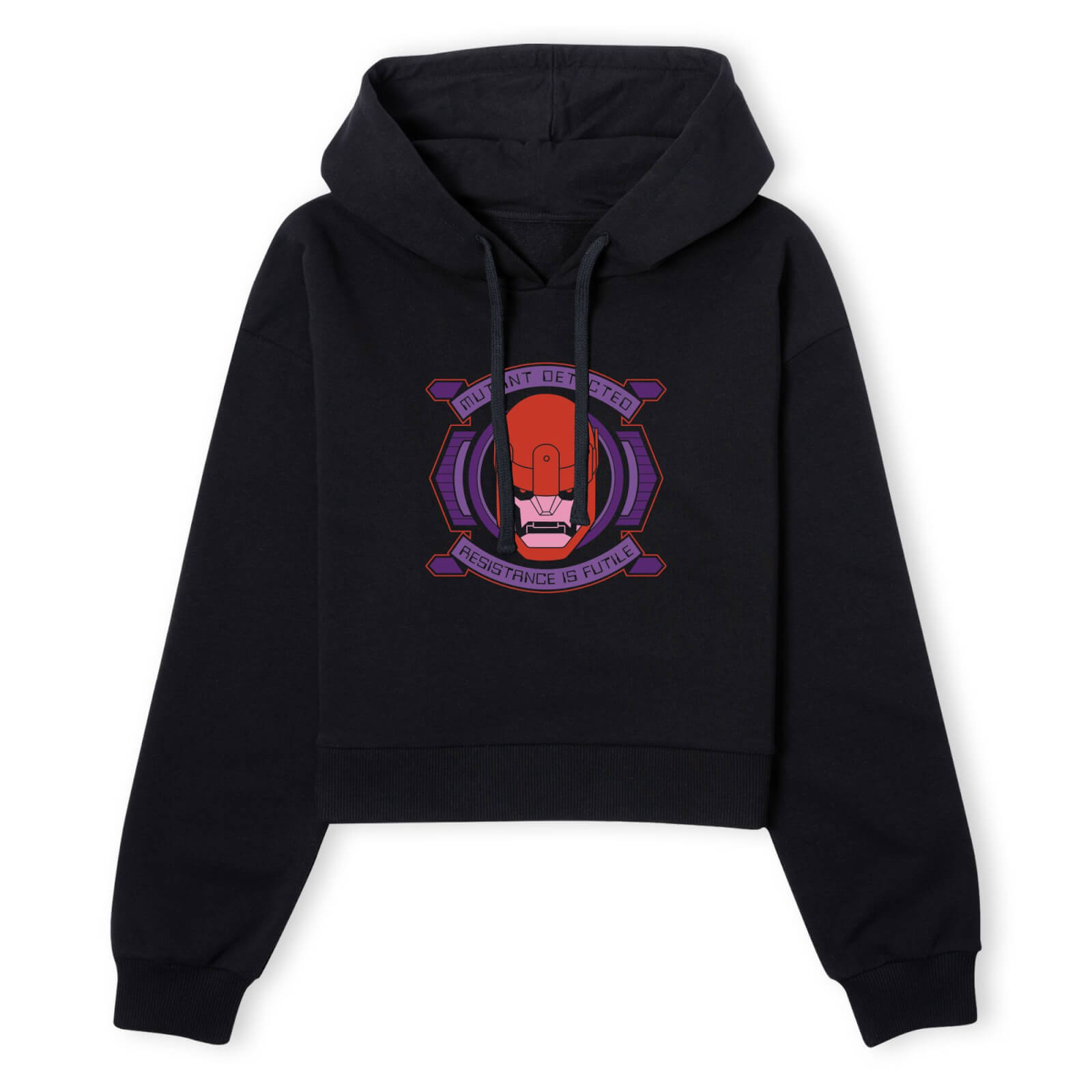 

X-Men Sentinel Attack Women's Cropped Hoodie - Black - M