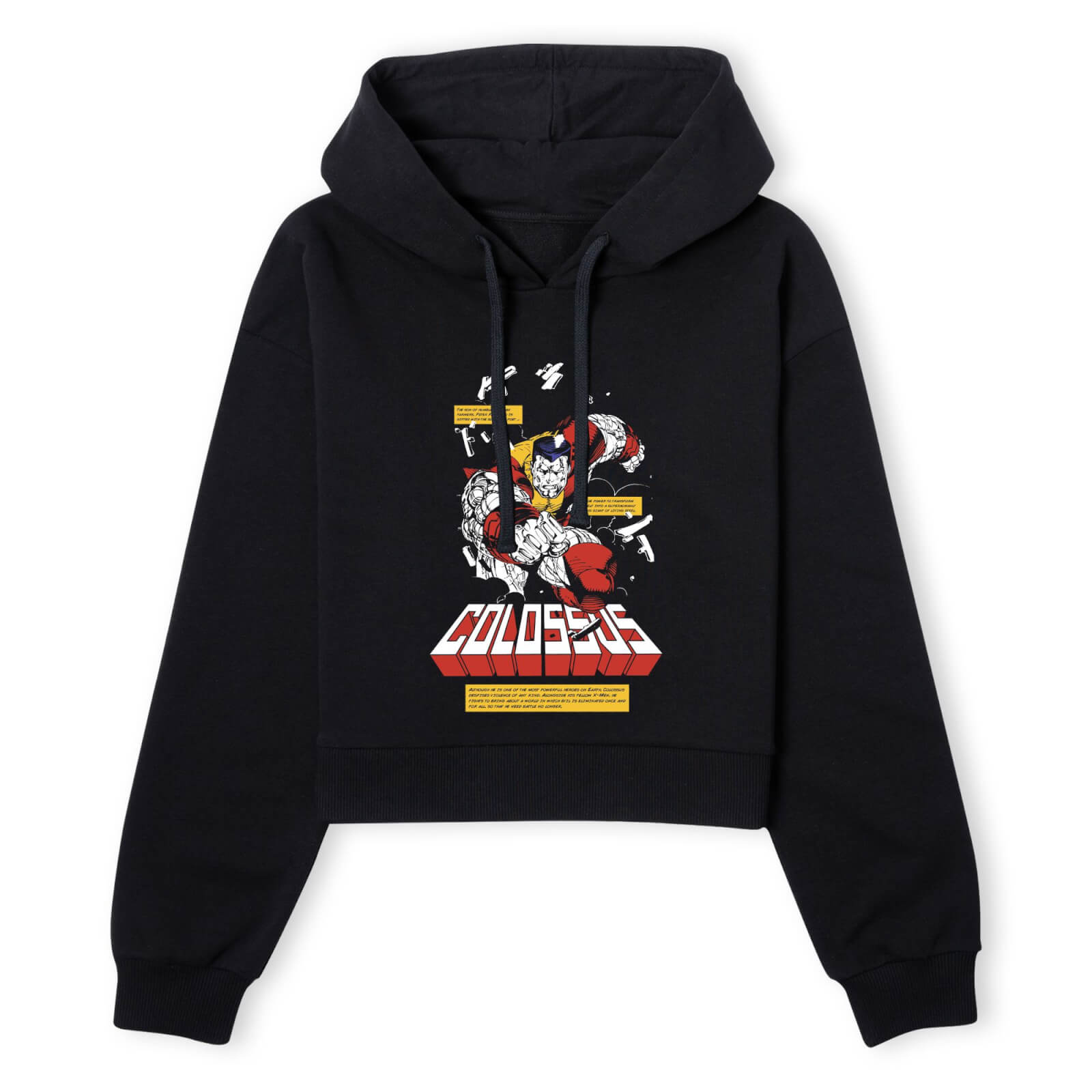 

X-Men Colossus Bio Women's Cropped Hoodie - Black - XS