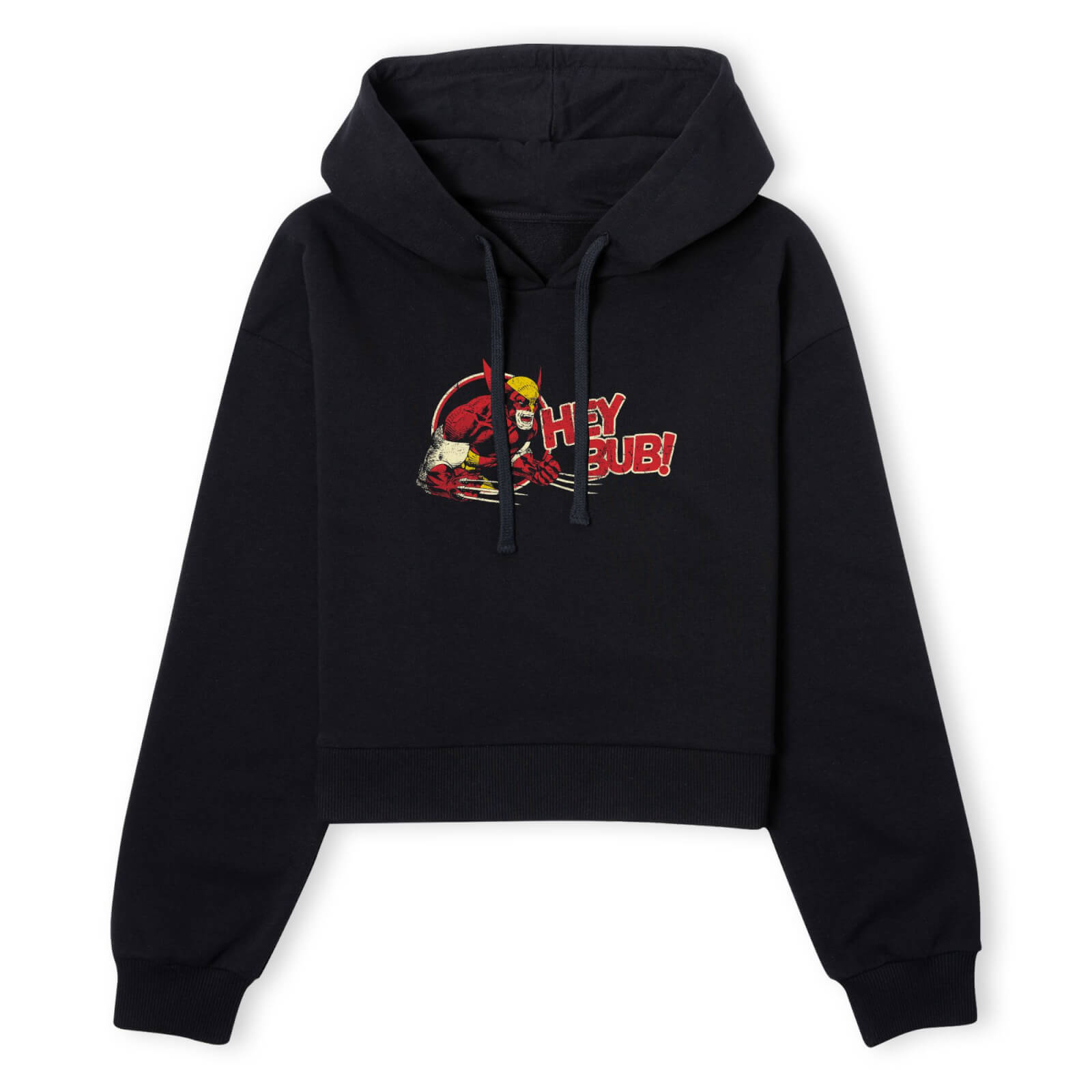 

X-Men Hey Bub! Women's Cropped Hoodie - Black - M