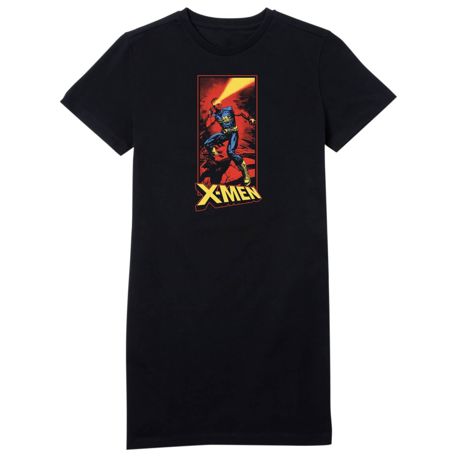 X-Men Cyclops Energy Beam  Women's T-Shirt Dress - Black - XL