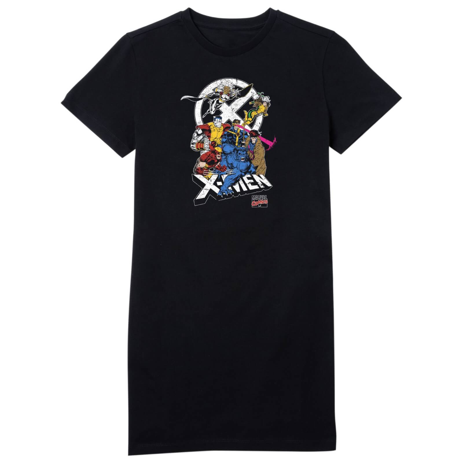 X-Men Super Team  Women's T-Shirt Dress - Black - M