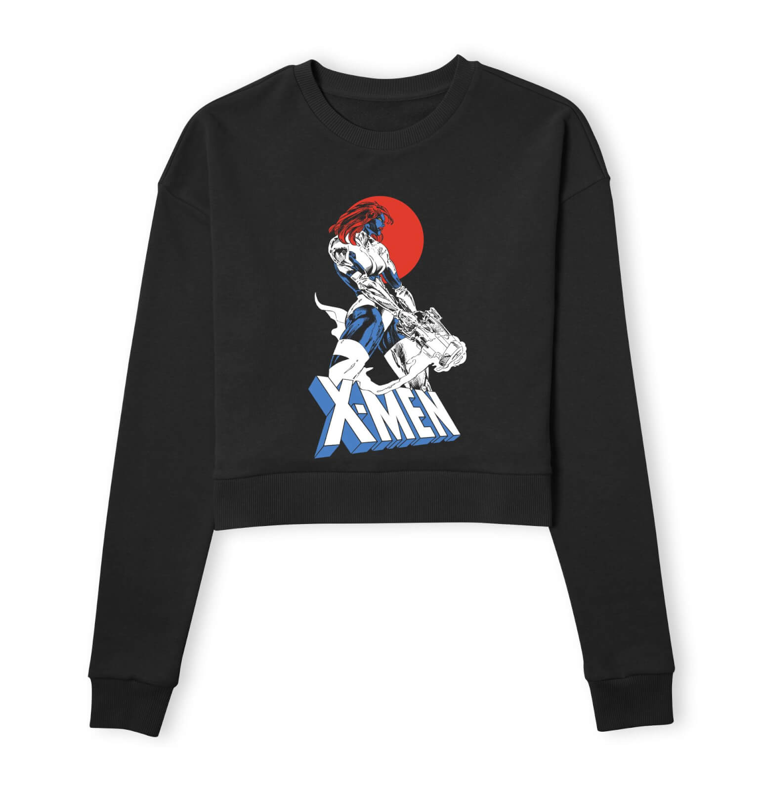 X-Men Mystique Women's Cropped Sweatshirt - Black - XL