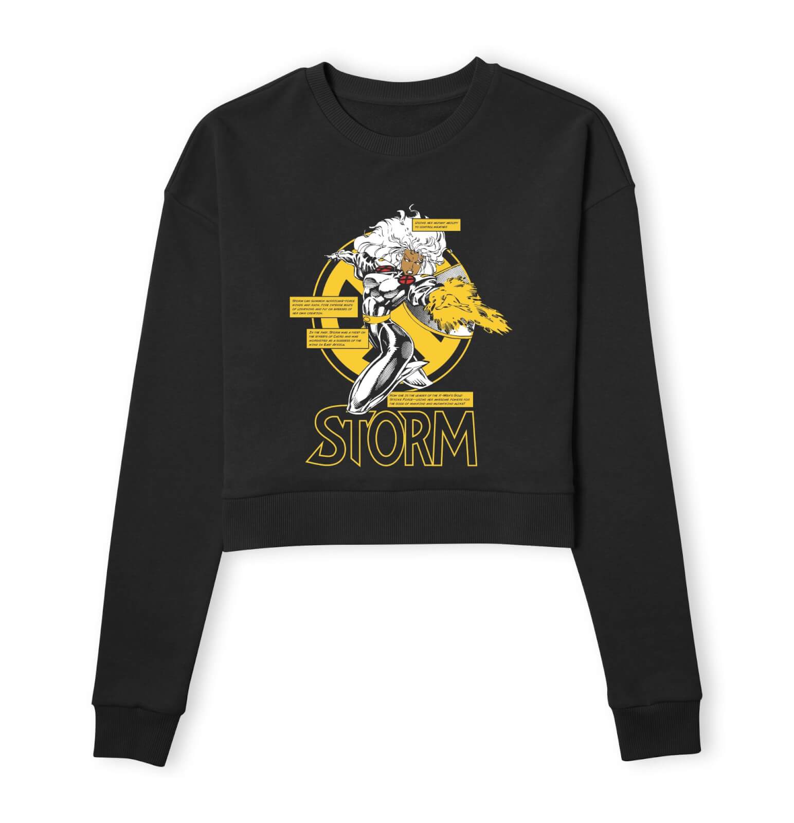 

X-Men Storm Bio Women's Cropped Sweatshirt - Black - XL