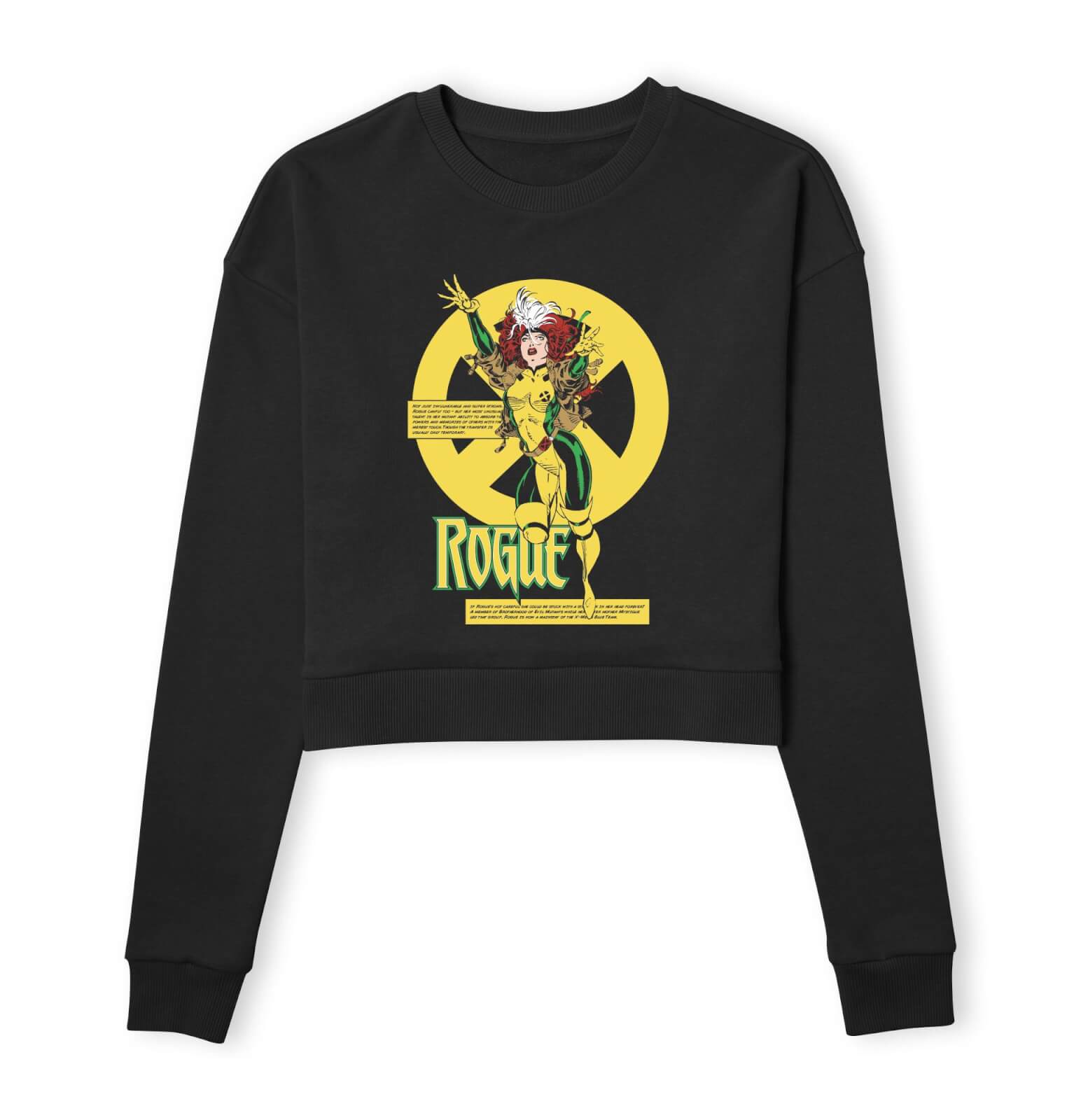 

X-Men Rogue Bio Drk Women's Cropped Sweatshirt - Black - M