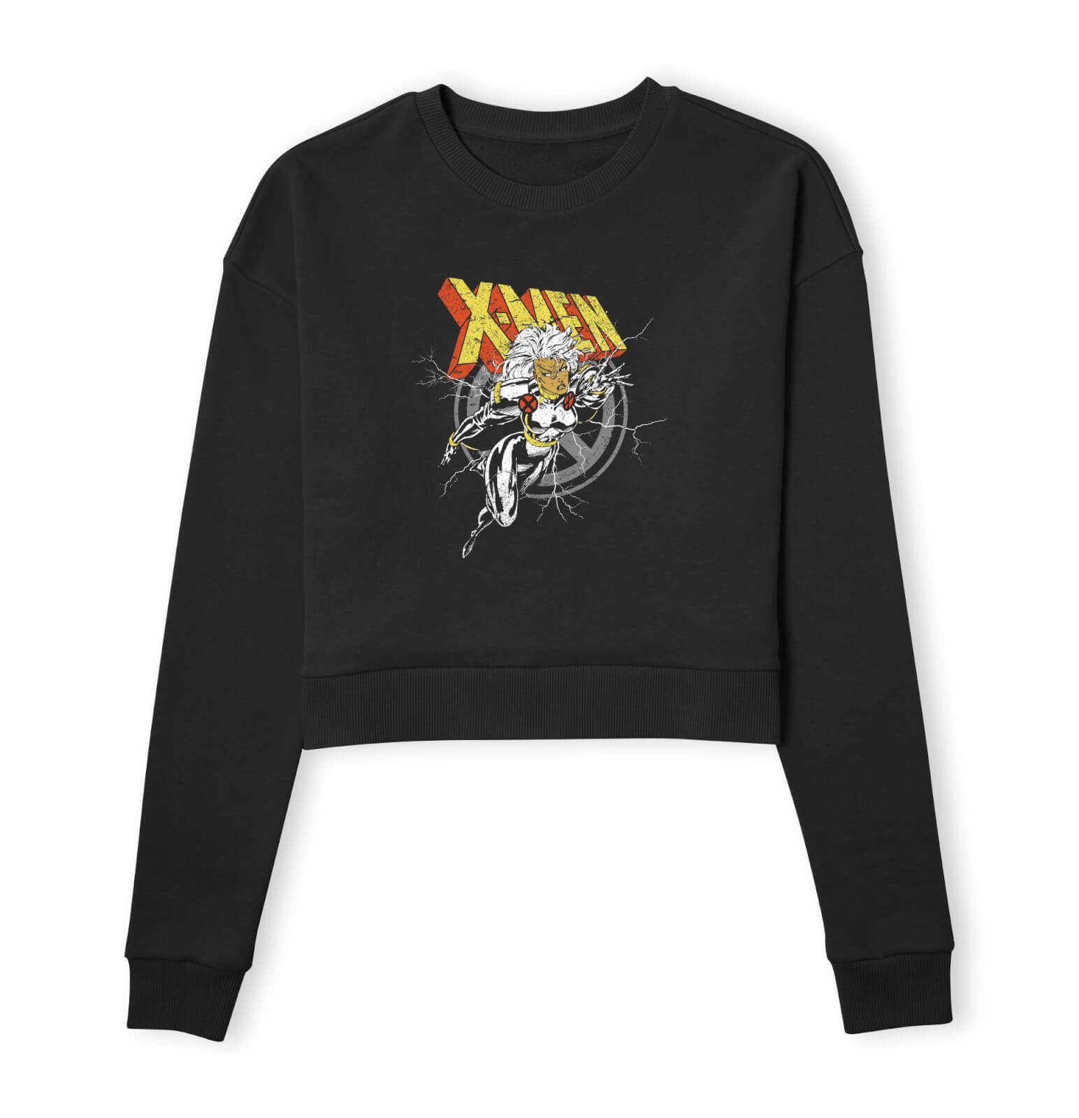 

X-Men Storm Women's Cropped Sweatshirt - Black - XS