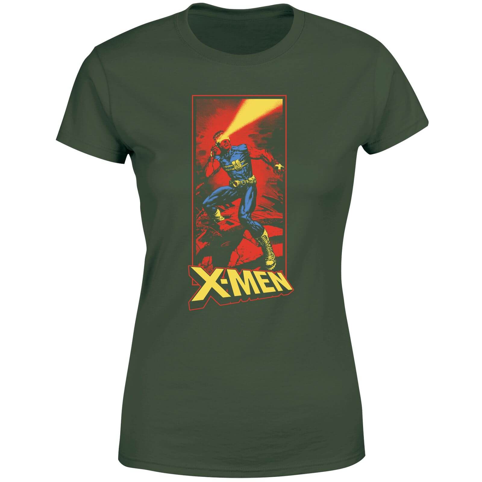 

X-Men Cyclops Energy Beam Women's T-Shirt - Green - M