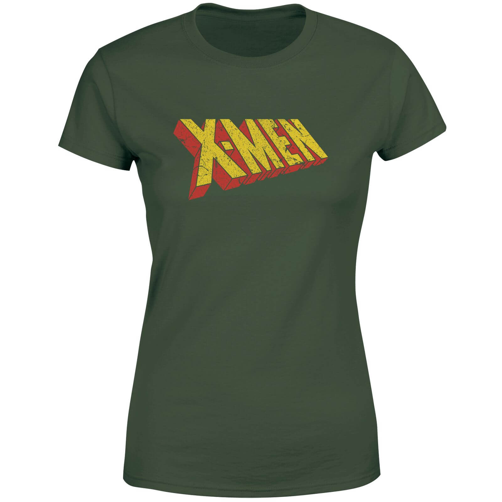 

X-Men Retro Logo Women's T-Shirt - Green - XXL