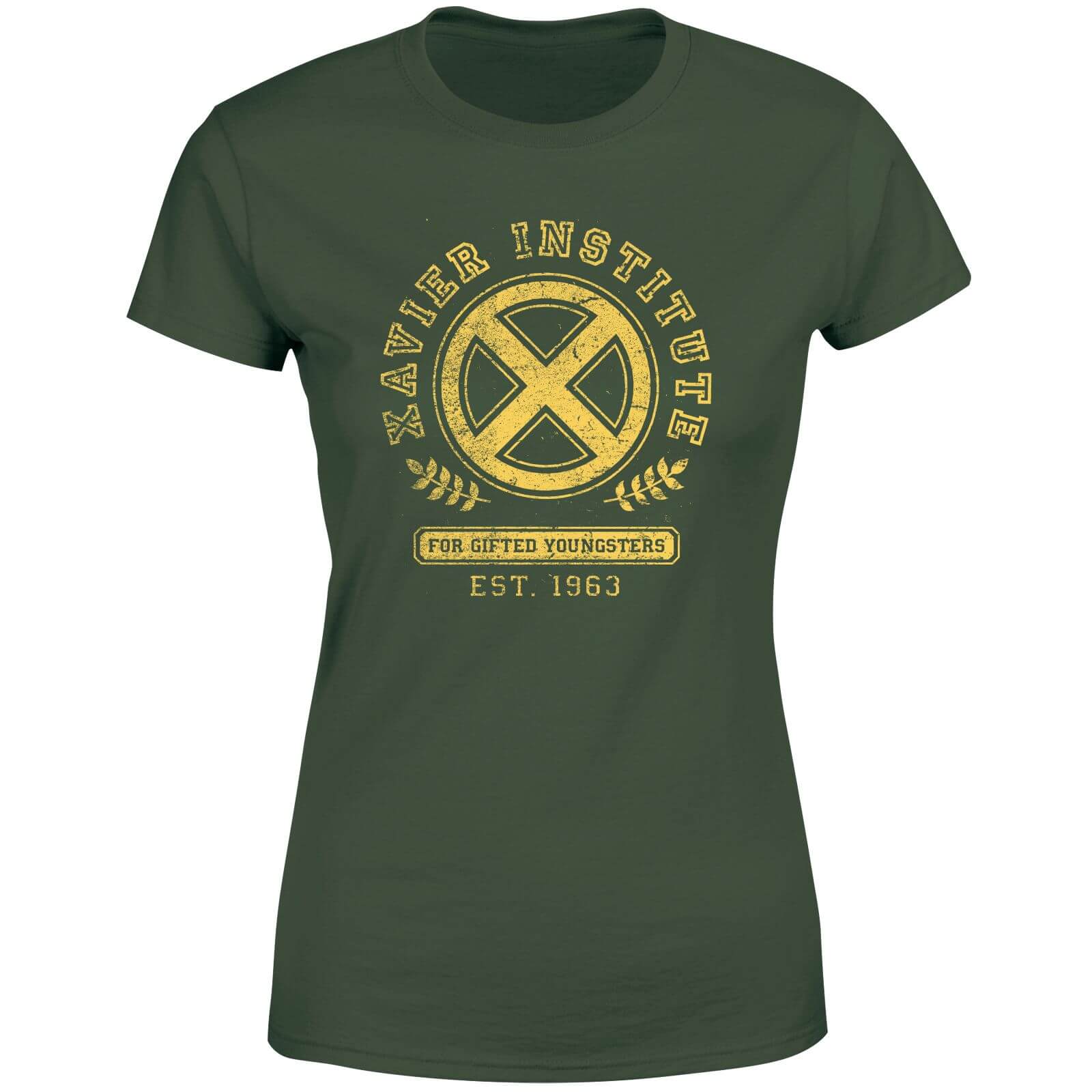 

X-Men Xavier Institute For Gifted Youngsters Drk Women's T-Shirt - Green - XL