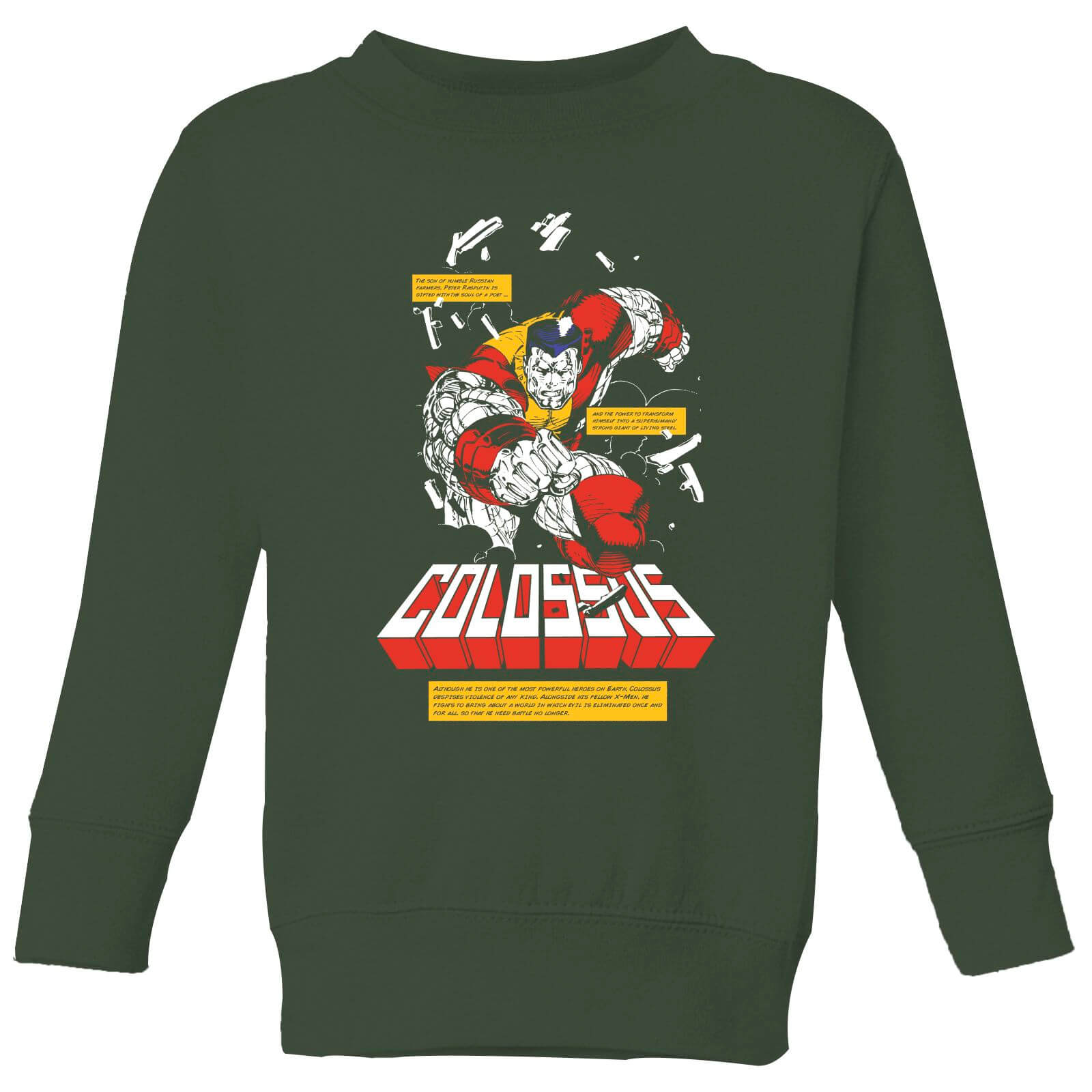 

X-Men Colossus Bio Kids' Sweatshirt - Green - 3-4 Anni