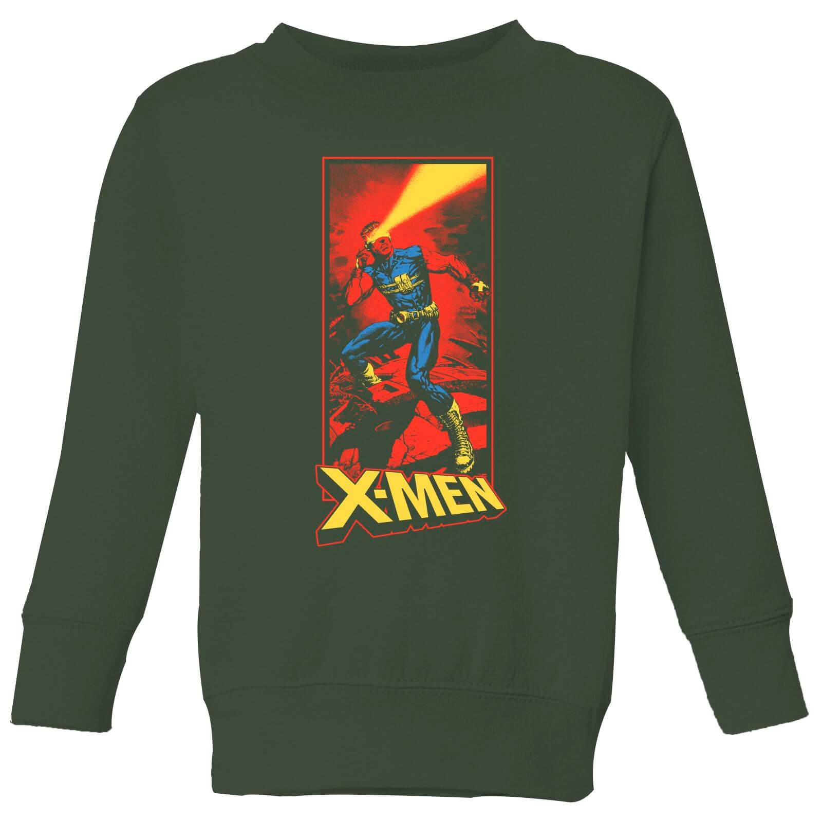 

X-Men Cyclops Energy Beam Kids' Sweatshirt - Green - 3-4 Anni