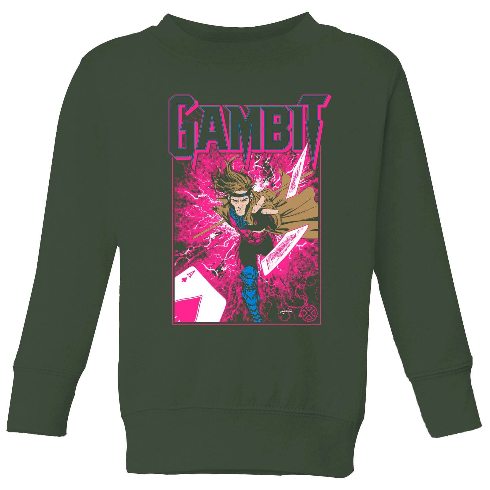 

X-Men Gambit Kids' Sweatshirt - Green - 7-8 Anni