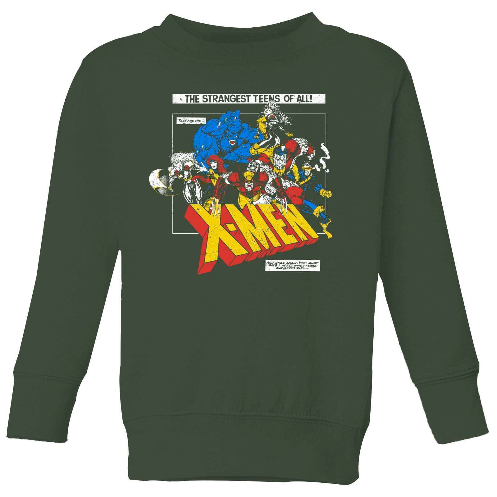 X-Men Retro Team Up Kids‘ Sweatshirt – Green – 3-4 Jahre