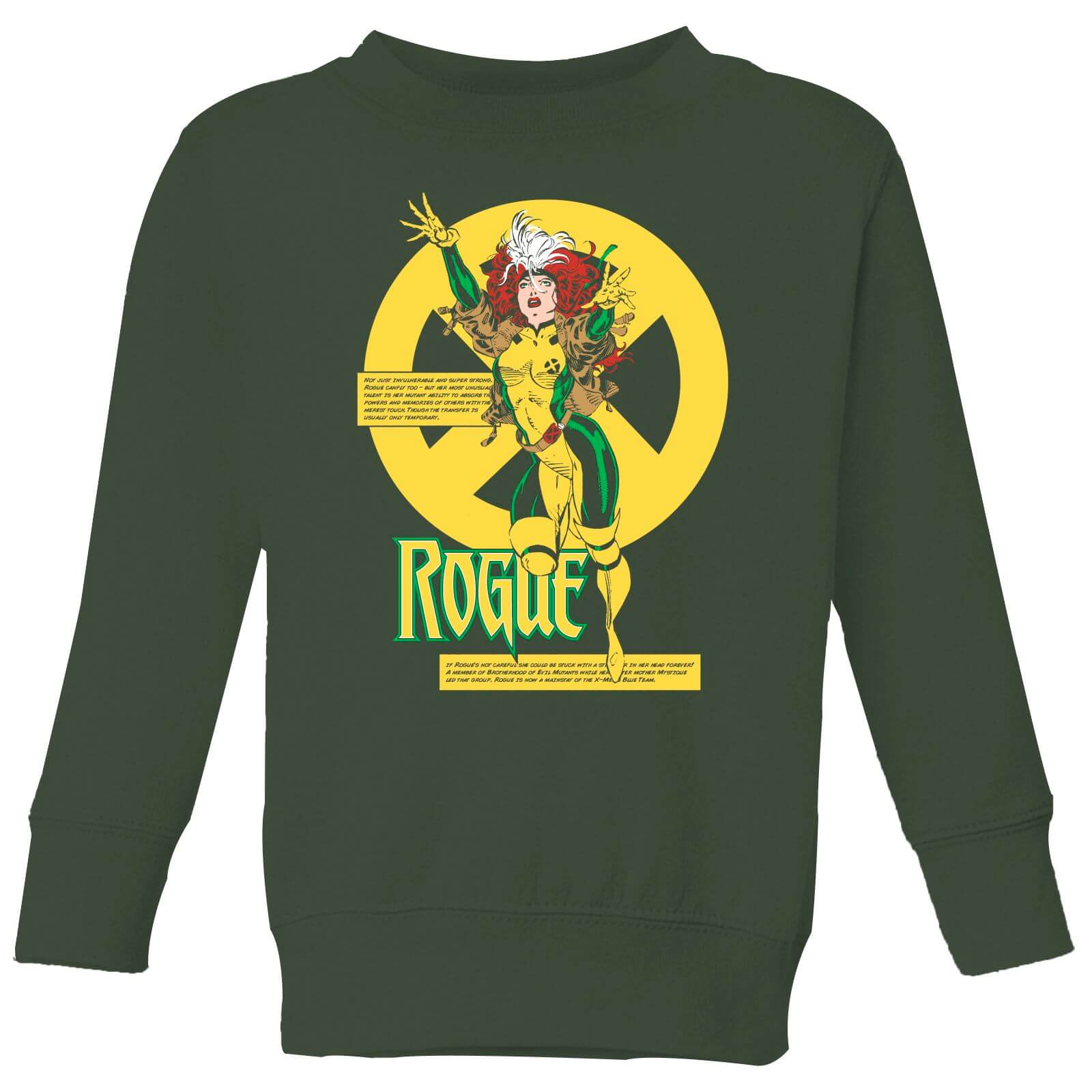 X-Men Rogue Bio Drk Kids‘ Sweatshirt – Green – 3-4 Jahre
