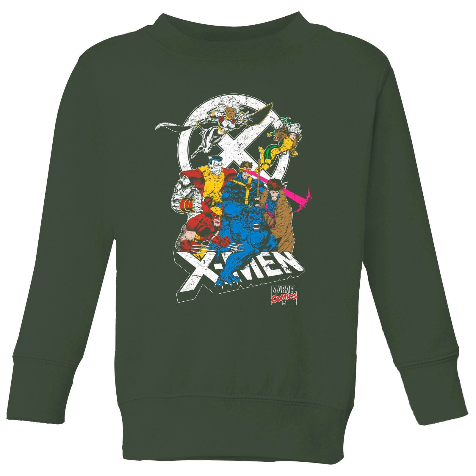 X-Men Super Team Kids‘ Sweatshirt – Green – 3-4 Jahre