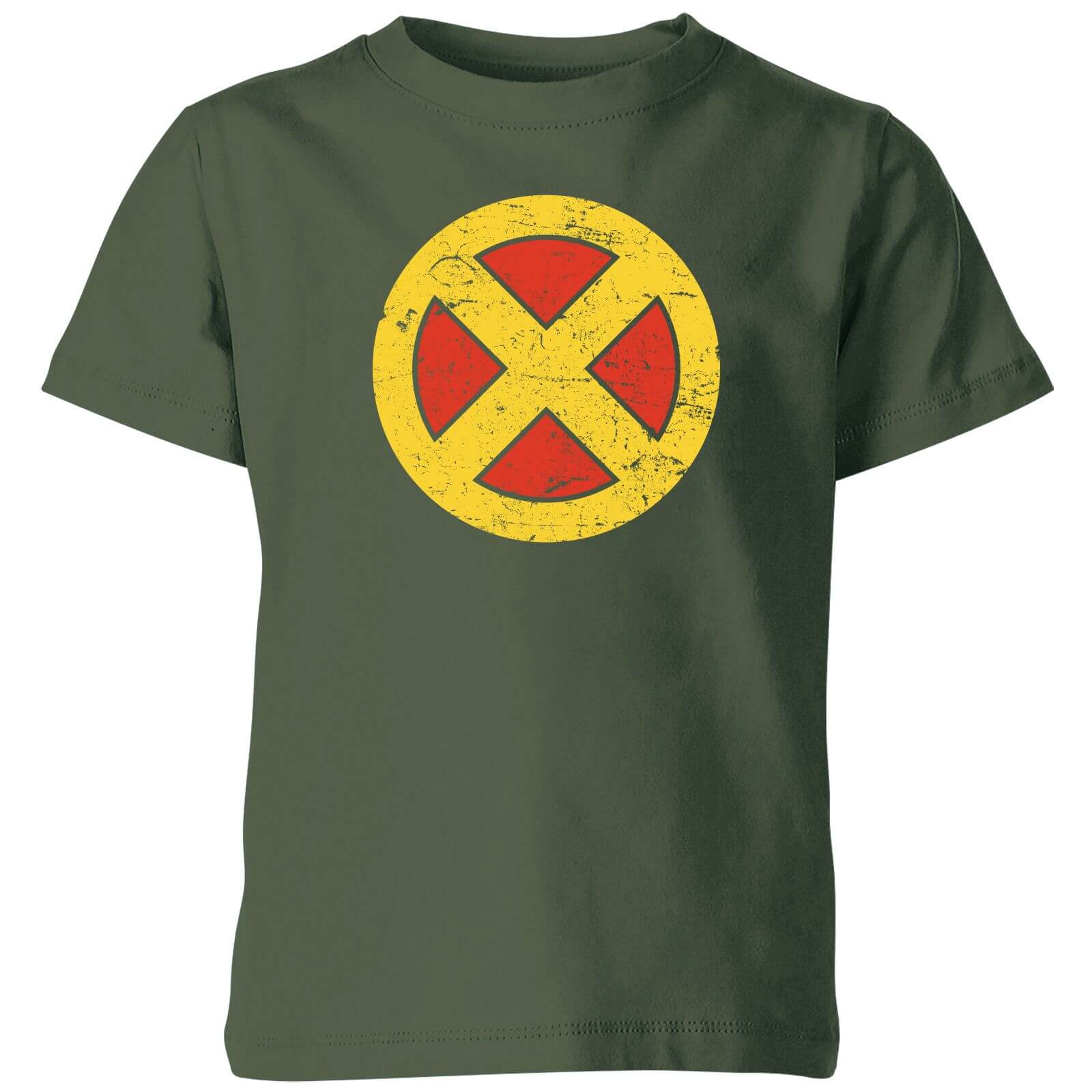 

X-Men Emblem Drk Kids' T-Shirt - Green - 3-4 Anni