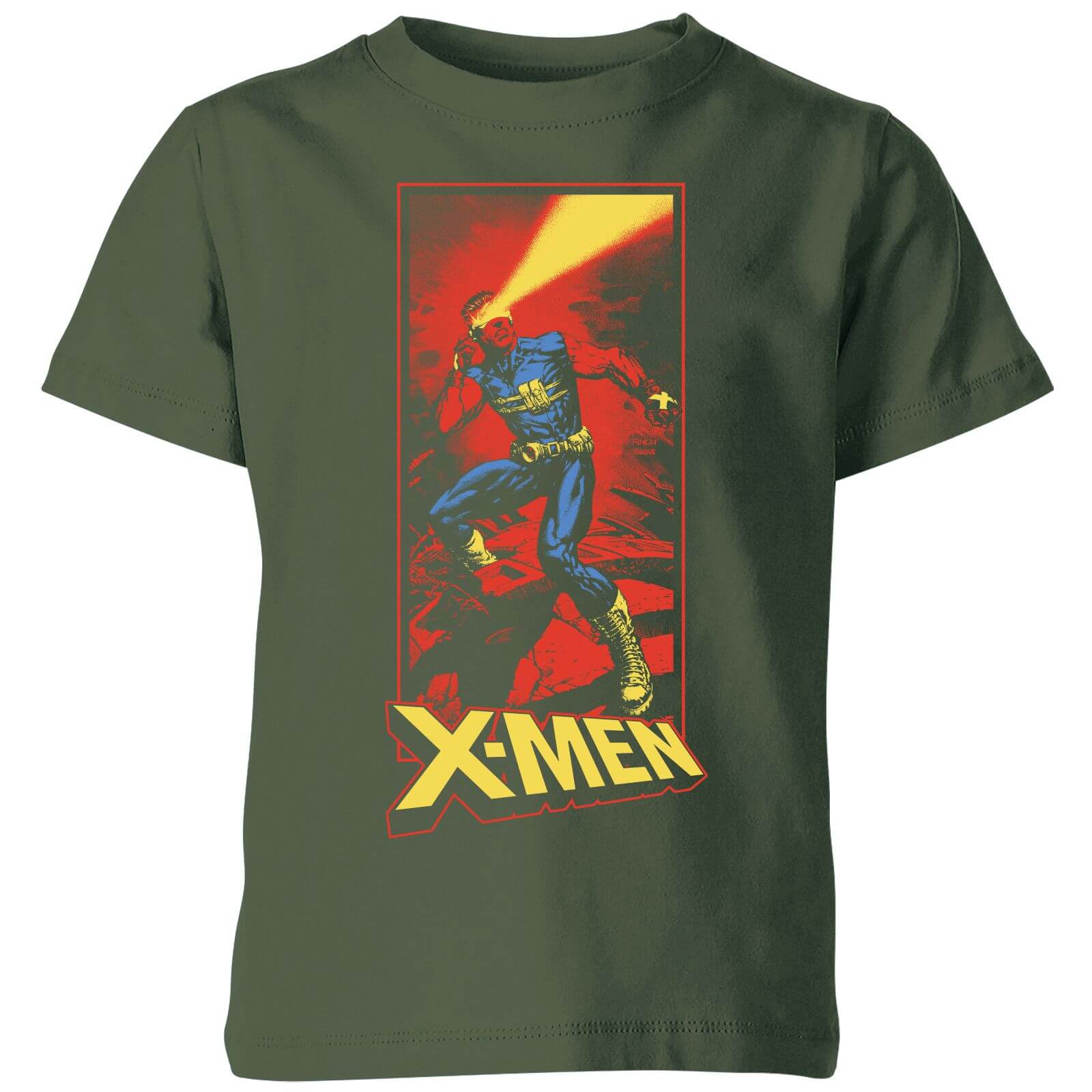 

X-Men Cyclops Energy Beam Kids' T-Shirt - Green - 3-4 Anni
