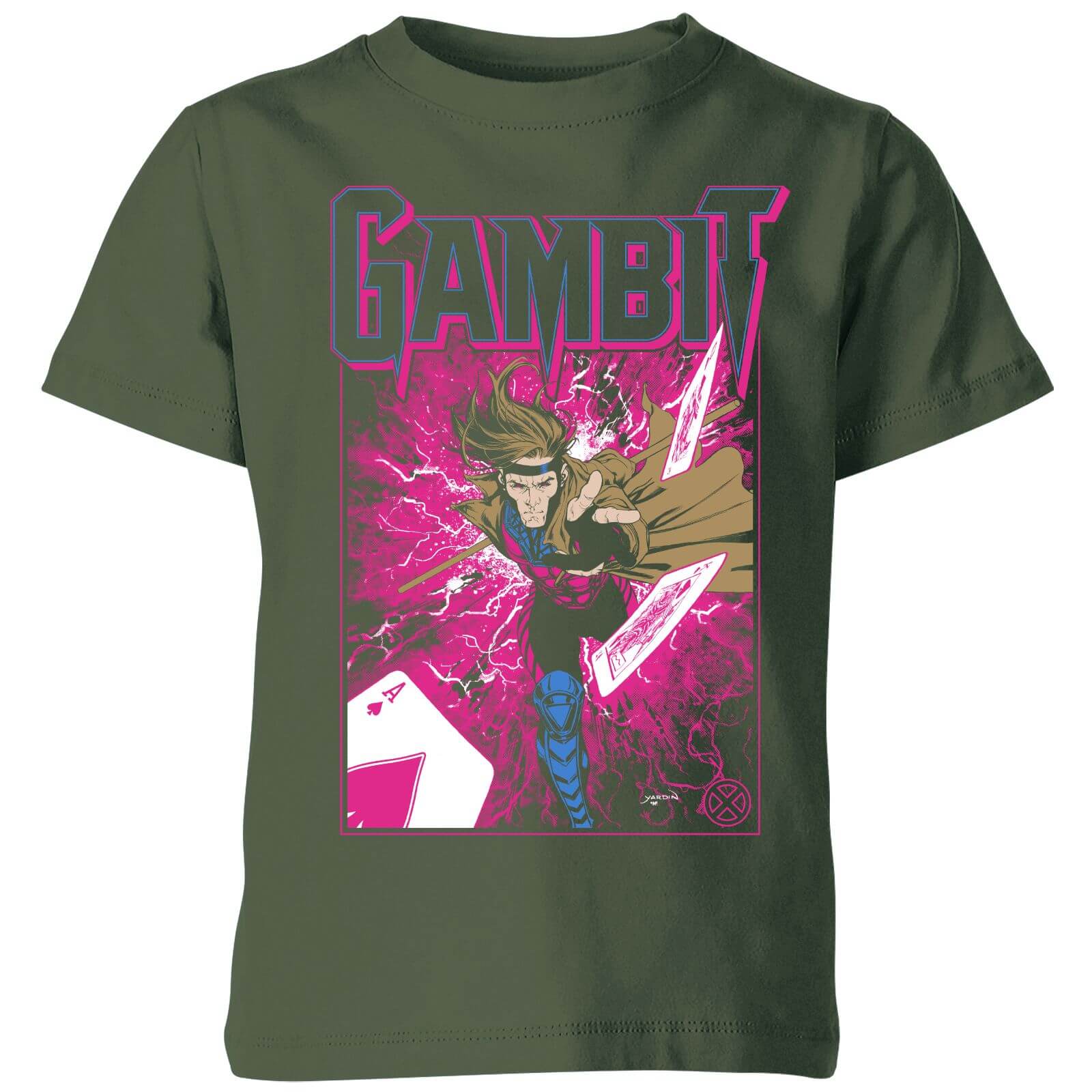 X-Men Gambit  Kids' T-Shirt - Green - 5-6 Years