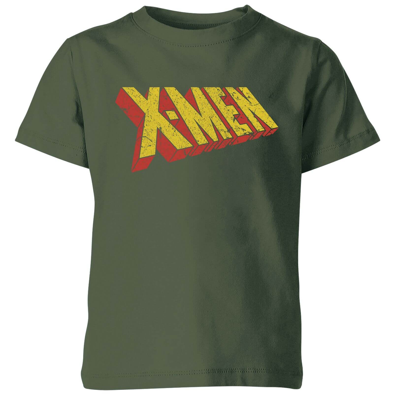 X-Men Retro Logo Kids‘ T-Shirt – Green – 3-4 Jahre