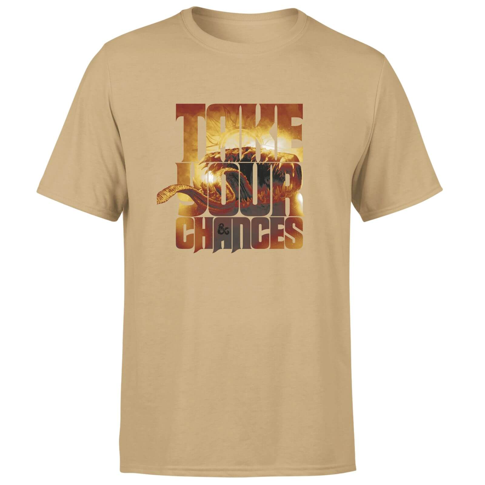 Dungeons & Dragons Take Your Chances Men's T-Shirt - Tan - S