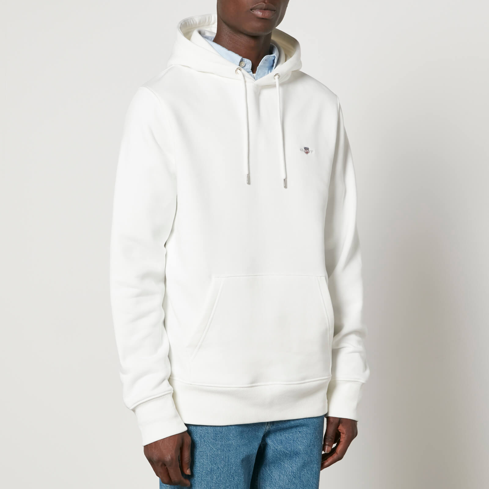 GANT Shield Cotton-Blend Jersey Hoodie - XXL