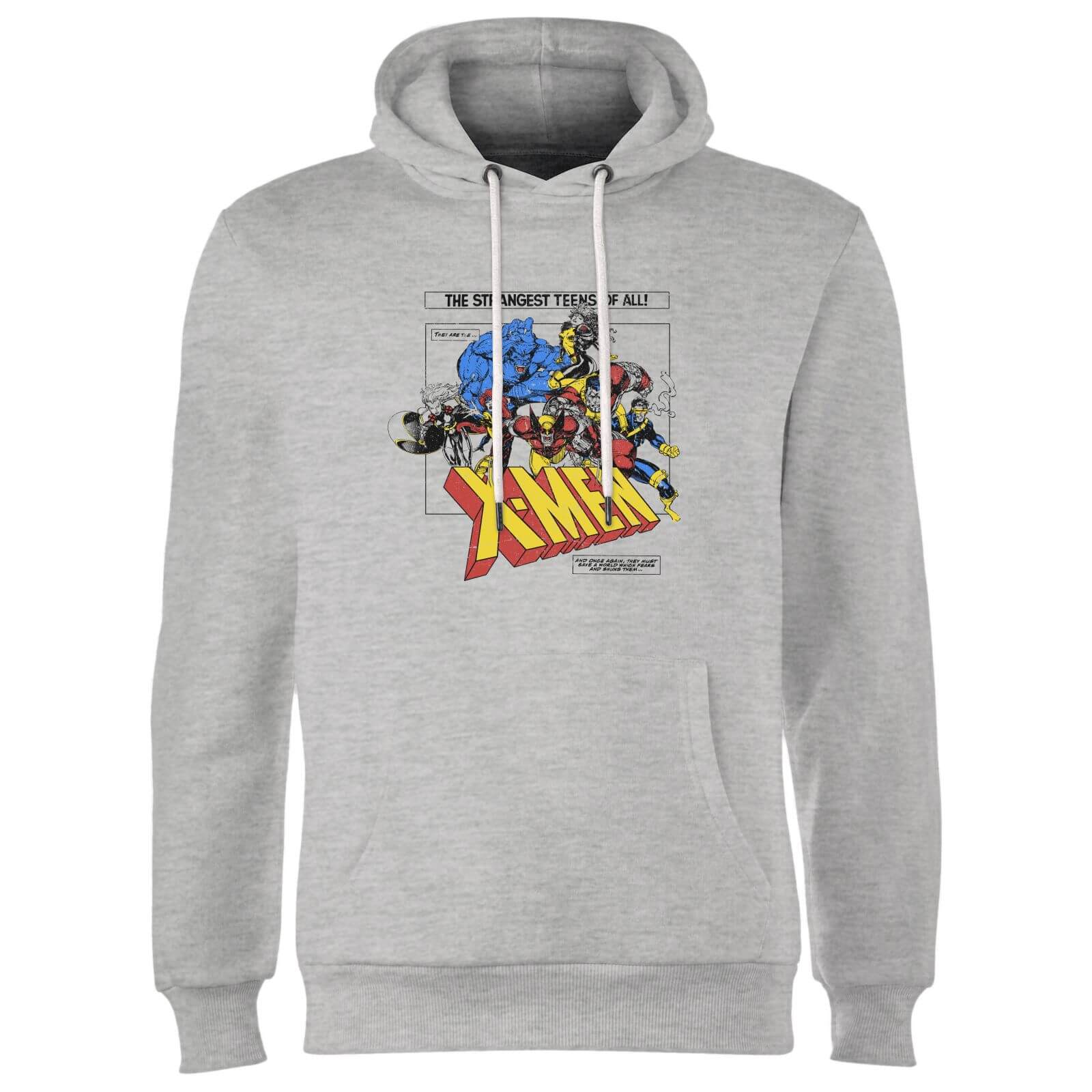 X-Men Retro Team Up  Hoodie - Grey - XXL - Grey